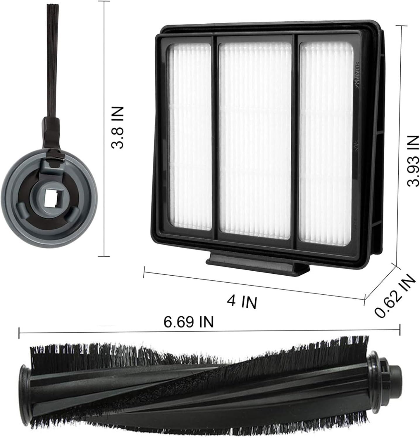 10 Pack Replacement ilter Side Brush or Shark ION Robot Vacuum R85 RV850 S86 S87 S88 R71 R72 R75 RV761 RV771 RV871 AV751 AV752 AV753 - Image 2