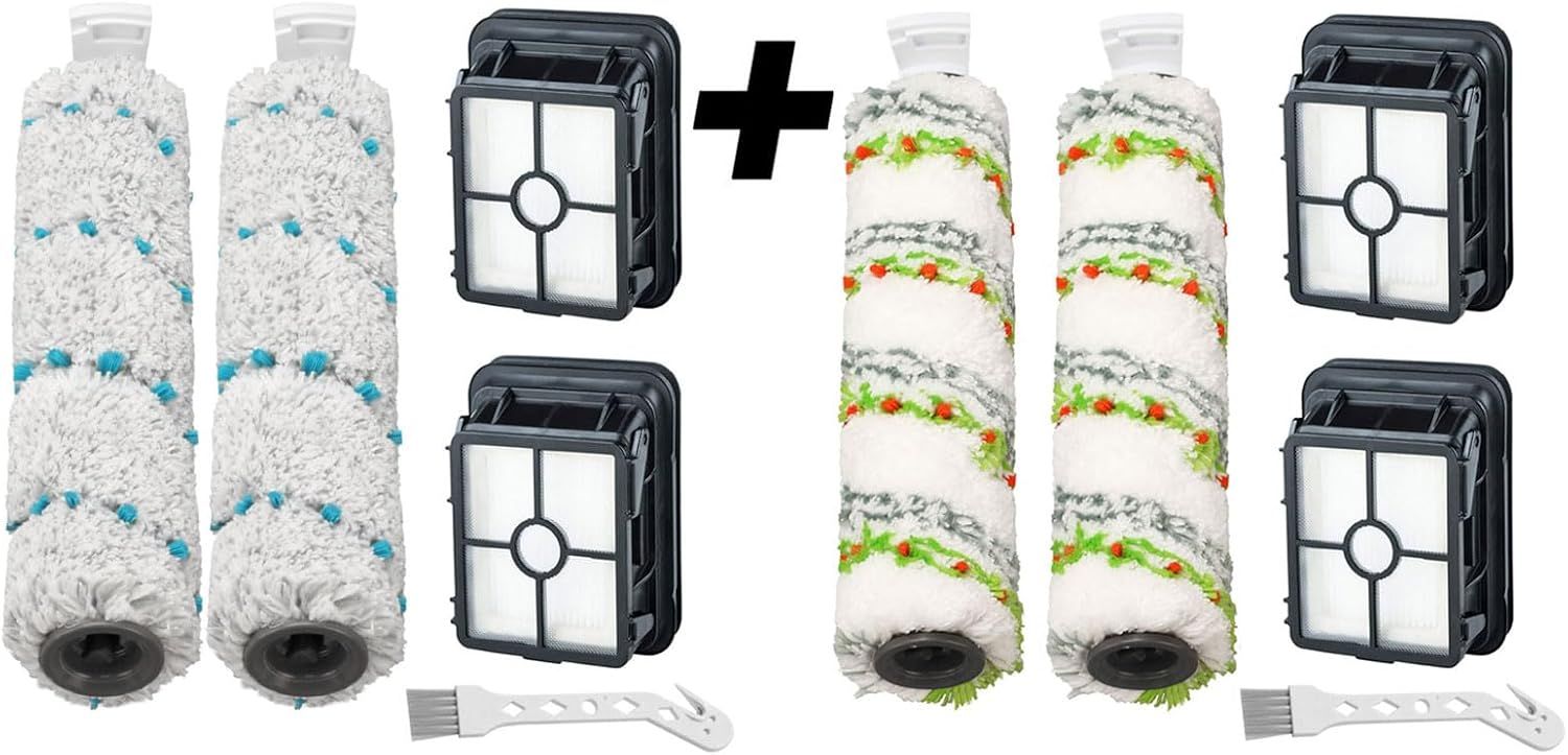 Brush ilter Replacement Parts or Bissell CrossWave HydroSteam 35151 35152 3513 3518 or CrossWave Max 2554 2590 2593 2596 Vacuum, 2 Pack 2788 Pet Brushes 2 Pack 2787 Multi-Surace Brushes 4 P - Image 1