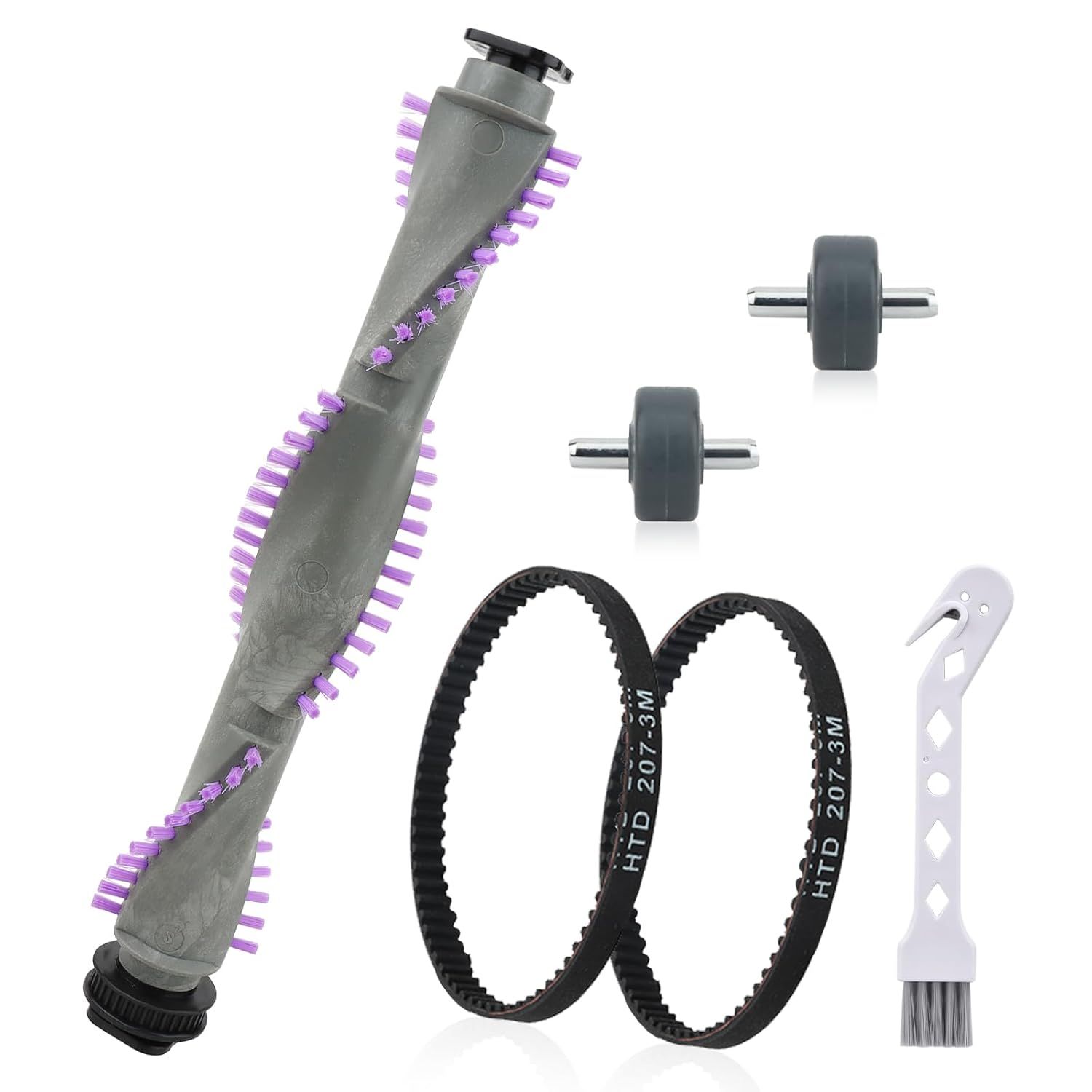 Roller Brush Replacement or Shark Navigator Lit Away NV350,NV352,NV353,NV360,NV356E,NV42,NV80,UV420,NV70,NV41,NV71,NV90,NV22 Series Upright Vacuum，1 Roller Brush + 2 Belts + 2 Wheels - Image 1