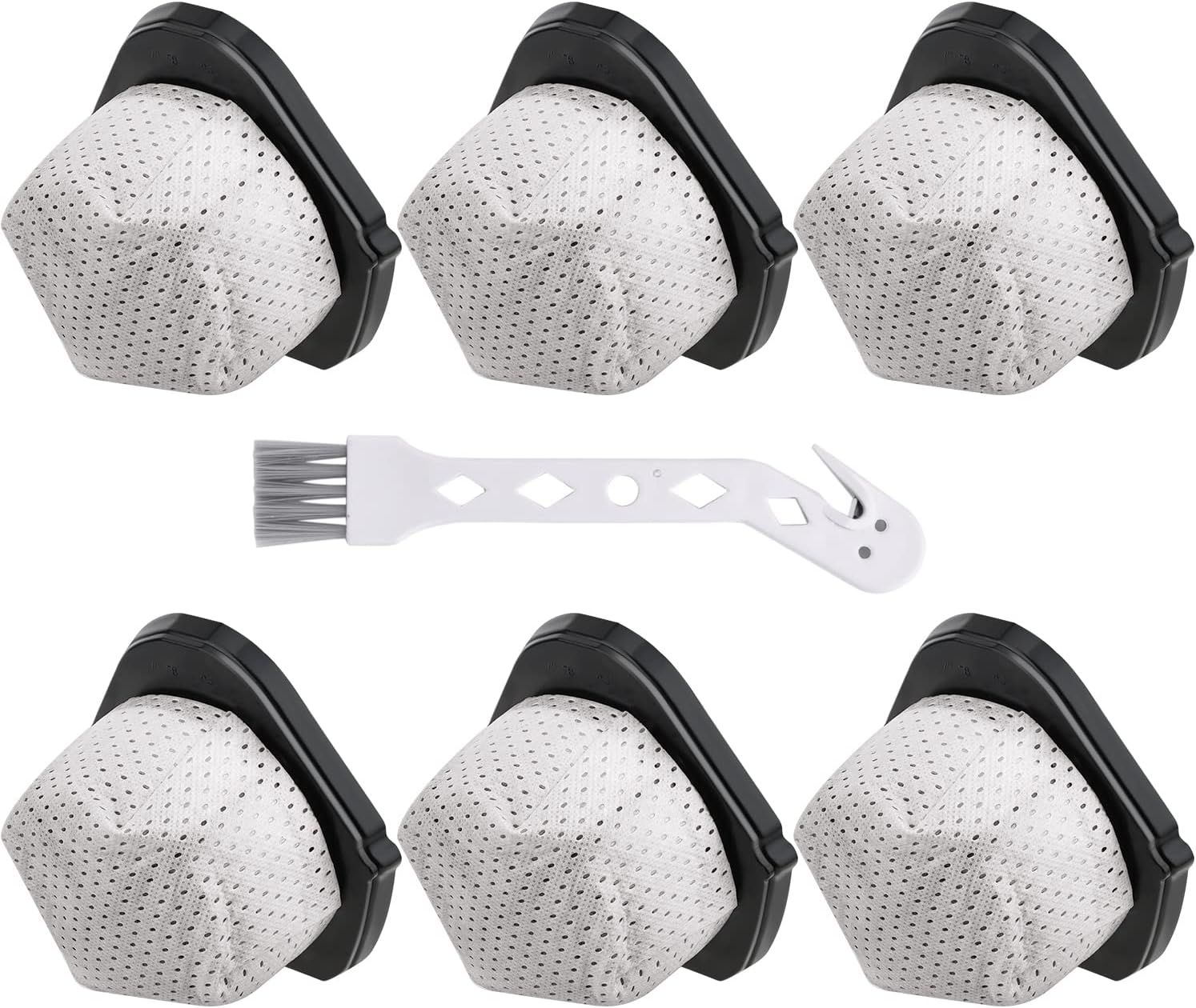 6 Pack Dust Cup ilters Replacement or Shark Cordless Handheld Vacuum SV780 SV75Z SV728N SV726N, Replacement Part# X769, XSB726N - Image 1
