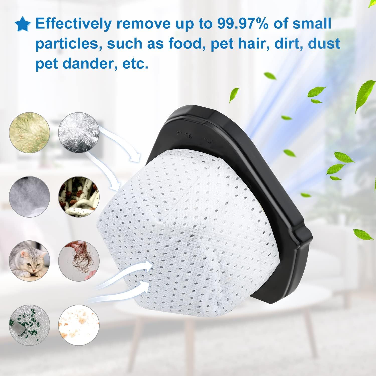 6 Pack Dust Cup ilters Replacement or Shark Cordless Handheld Vacuum SV780 SV75Z SV728N SV726N, Replacement Part# X769, XSB726N - Image 4