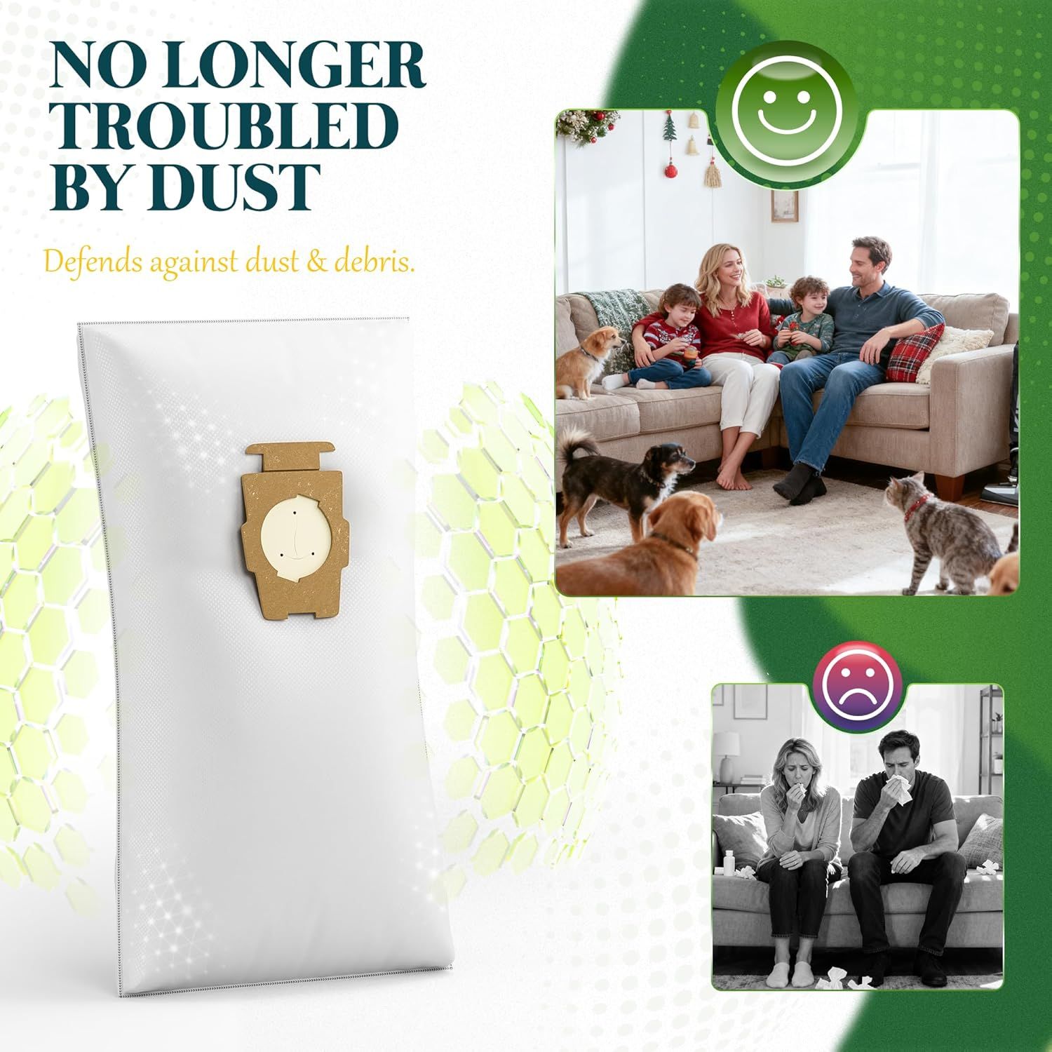 12 Pack Vacuum Bags [Model 204814] Compatible with Kirby Sentria/Avalir/Ultimate G Series | Replaces -Style & Twist-Style 204811 205811 204808 | Replacement Parts by - Image 8