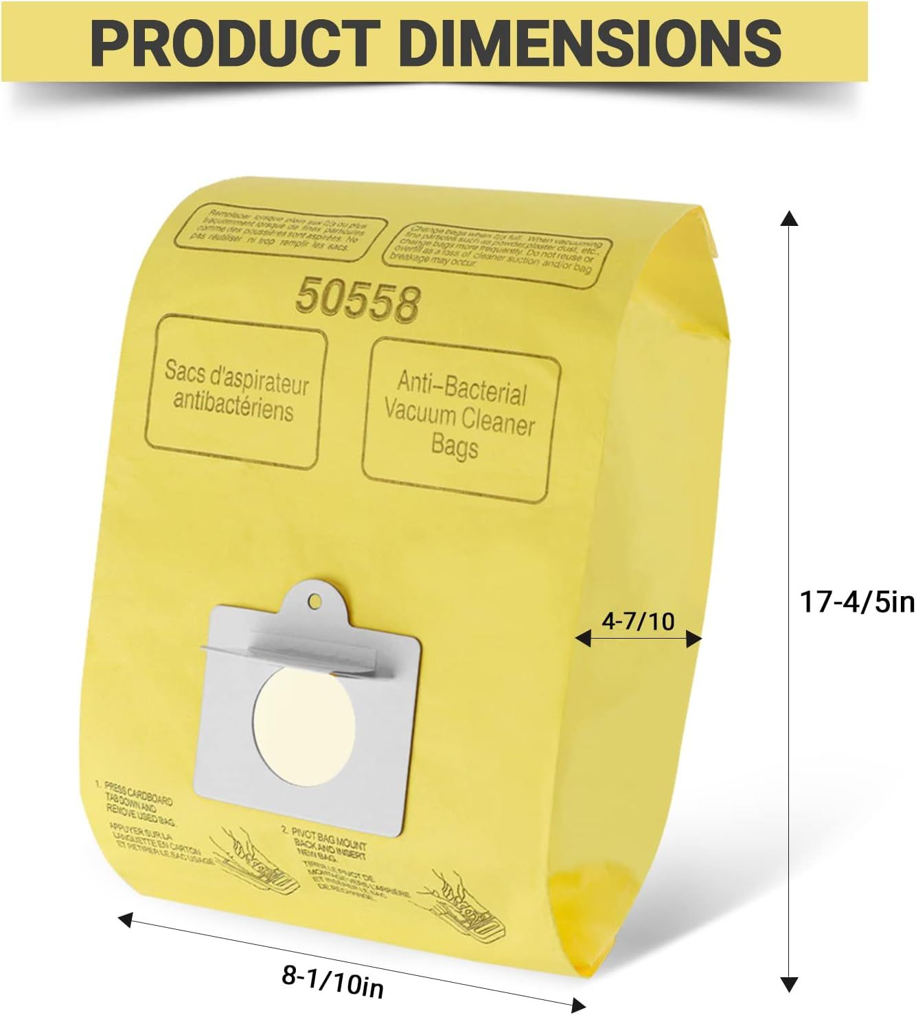 Vacuum Cleaner Bags it or Kenmore Canister Type C/Q 50555 50557 50558 and Type C-5, 10PCs By - Image 2