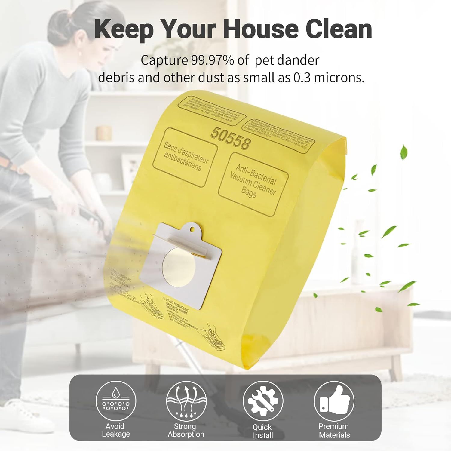 Vacuum Cleaner Bags it or Kenmore Canister Type C/Q 50555 50557 50558 and Type C-5, 10PCs By - Image 3