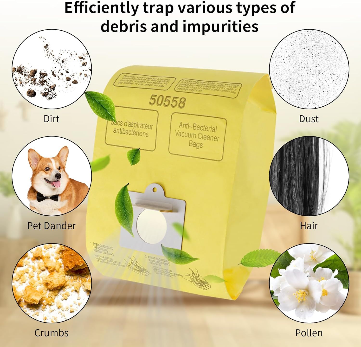 Vacuum Cleaner Bags it or Kenmore Canister Type C/Q 50555 50557 50558 and Type C-5, 10PCs By - Image 5
