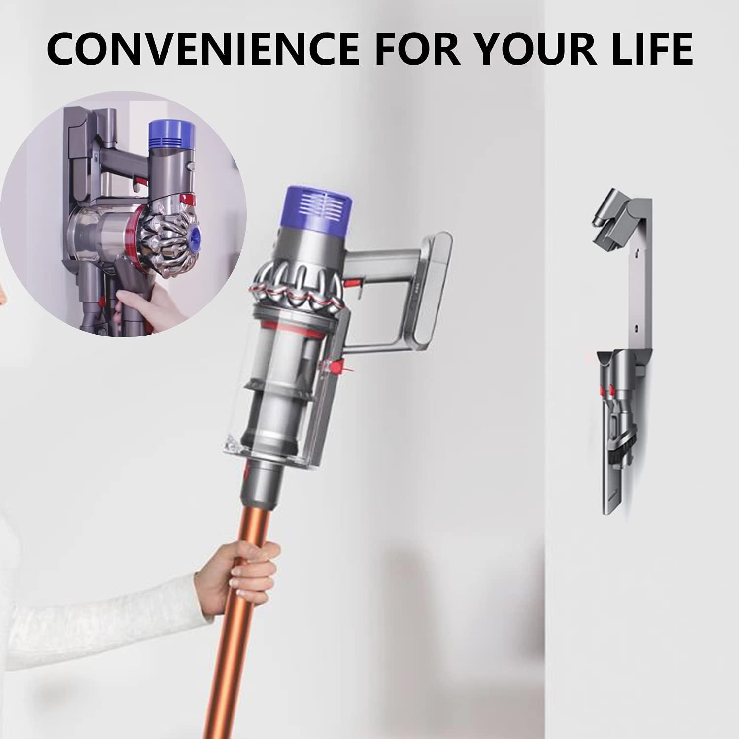 Docking Station Accessory Wall Mount Compatible with Dy.son V7 V8 Cordless Vacuum Cleaner Replaces Part # 967741-01 - Image 7