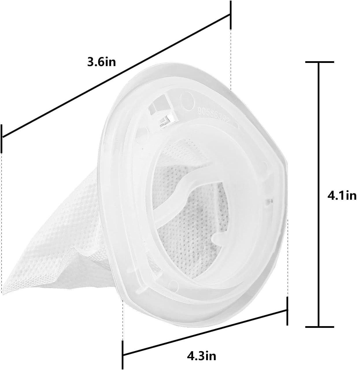 EV100 ilter Replacement Compatible with Black & Decker Hand Vacuum HNV220B HNV115J HNV215B HNV115B 90590689 Series Cleaners, 6 Pack - Image 2
