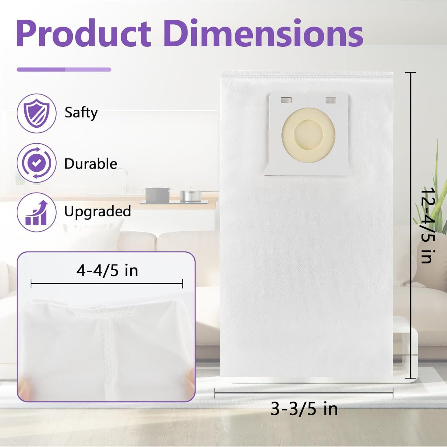 Bags it or Ken-more Vacuum Bags IB600 Compatible with Ken-more Intuition Bagged BU4018, BU4020, BU4020, BU4021, BU4022, BU4022U Upright Vacuum Cleaner - Image 2