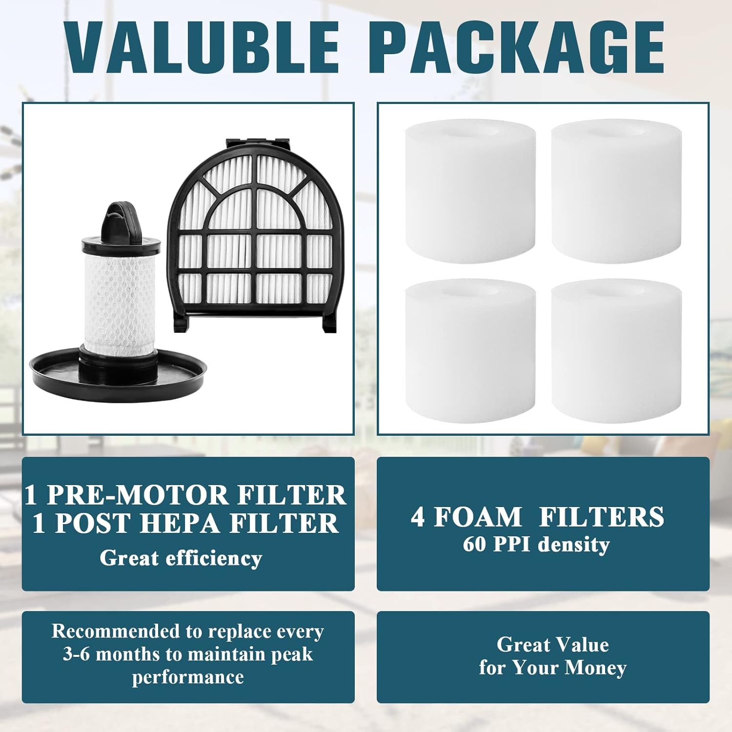 LZ600 ilter Replacement Compatible with Shar-k LZ601, LZ602, LZ602C APEX UpLight Lit-Away Duo-Clean Vacuum, Compare to # XLZ600 & XHC600 - Image 5
