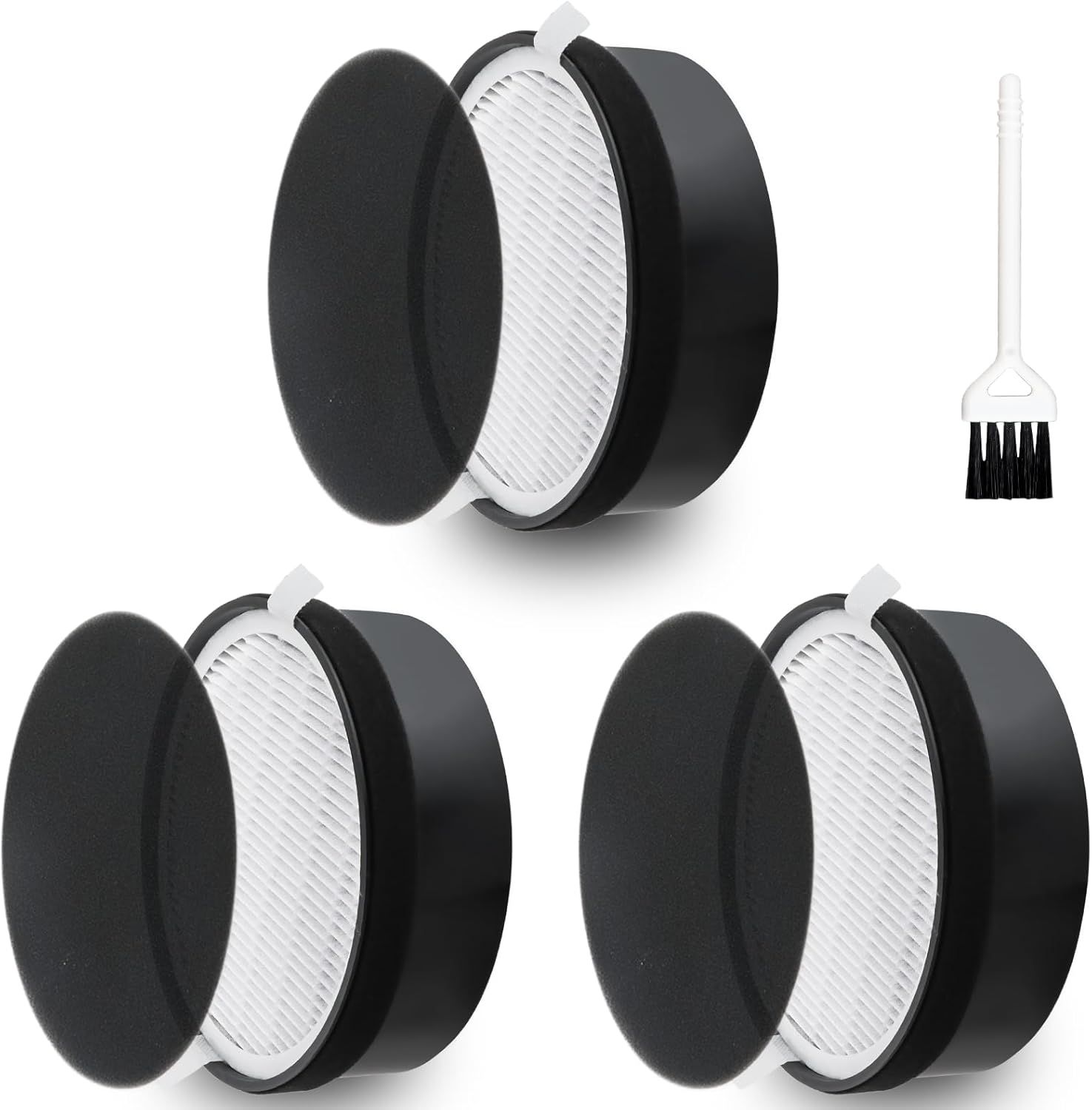 LV-H132 ilter Replacement or LEVOIT Air Puri-ier LV-H132-R, 3-in-1 True HEPA and Activated Carbon iltration (3 Pack) - Image 1