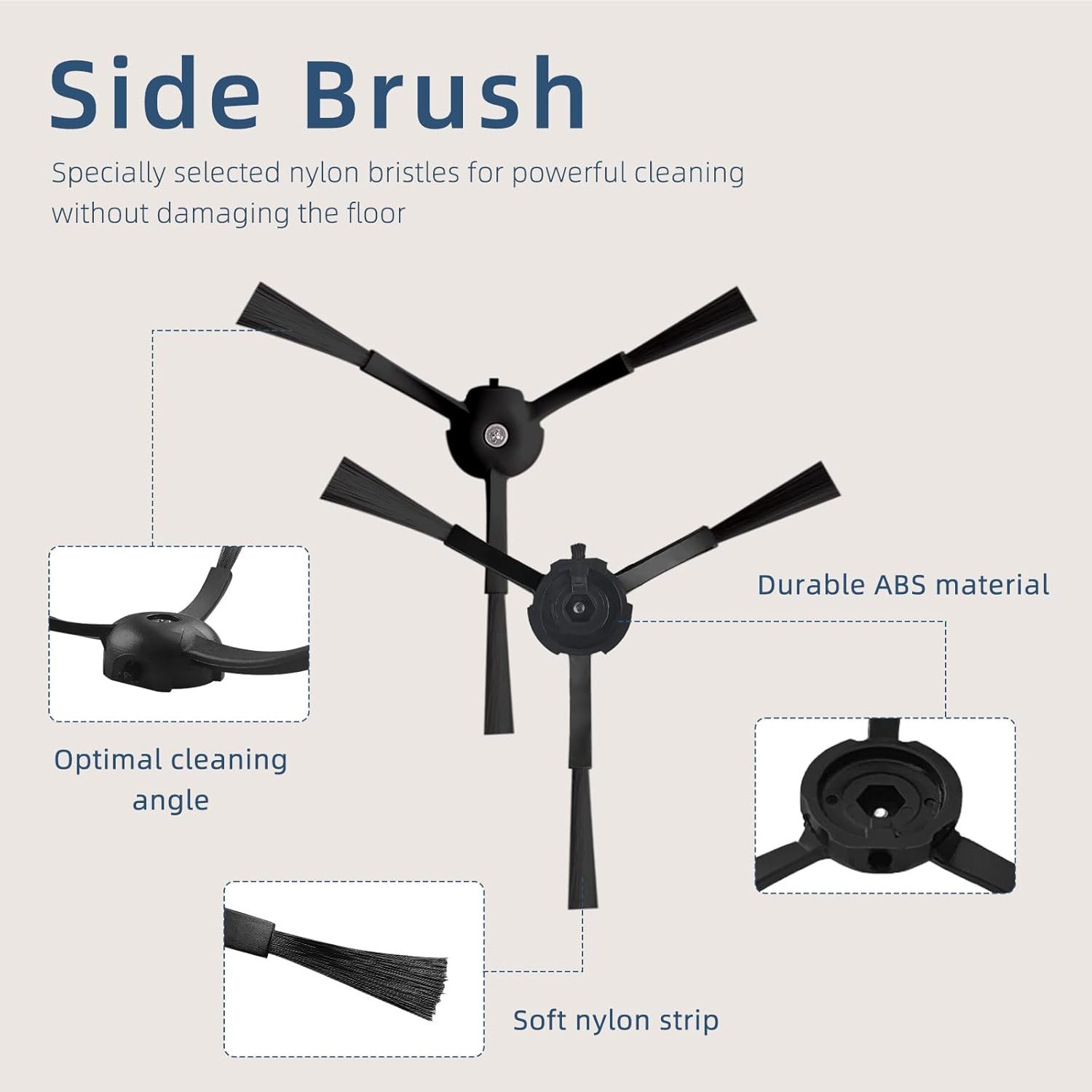 Replacement Parts Accessories Compatibale or  S8 Pro Ultra / S8 / S8+ Robotic Vacuum Cleaners Include: 1 Dual Roller Main Brush 4 Side Spin Brushes 4 Hepa ilter Attachments - Image 3