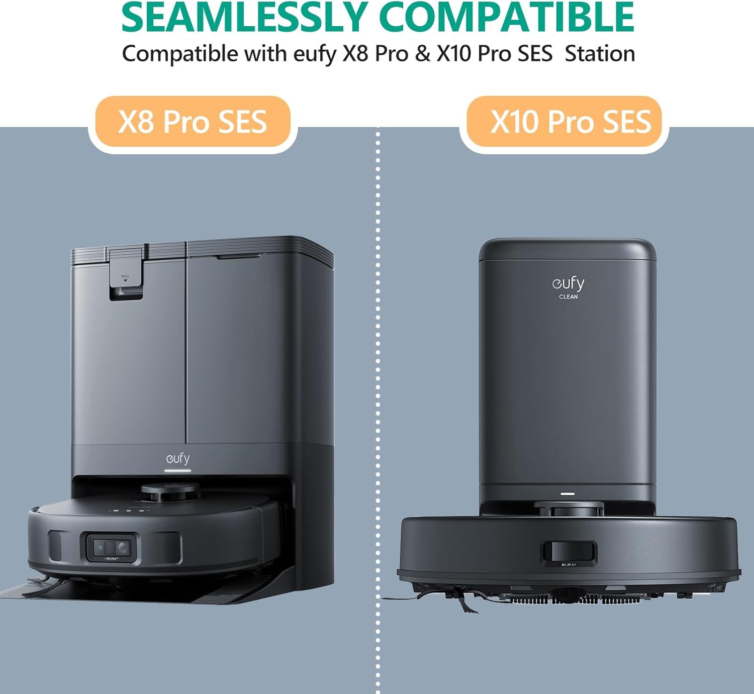 Dust Bags or euy X10 Pro Omni Robot Vacuum & X8 Pro with Sel-Empty Station, Large Capacaity, 12 Pack - Image 2