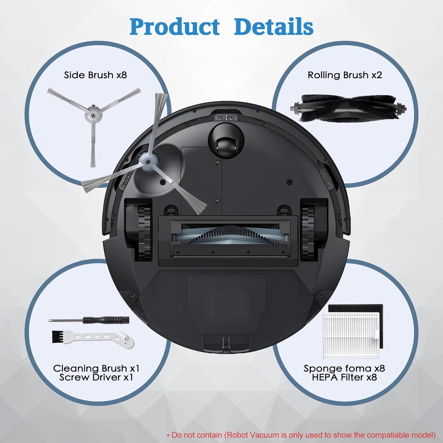 Replacement Parts or euy L60 & L50 Series Robotic Vacuum Cleaner - Quality Accessories or Better Cleaning Perormance - Image 5