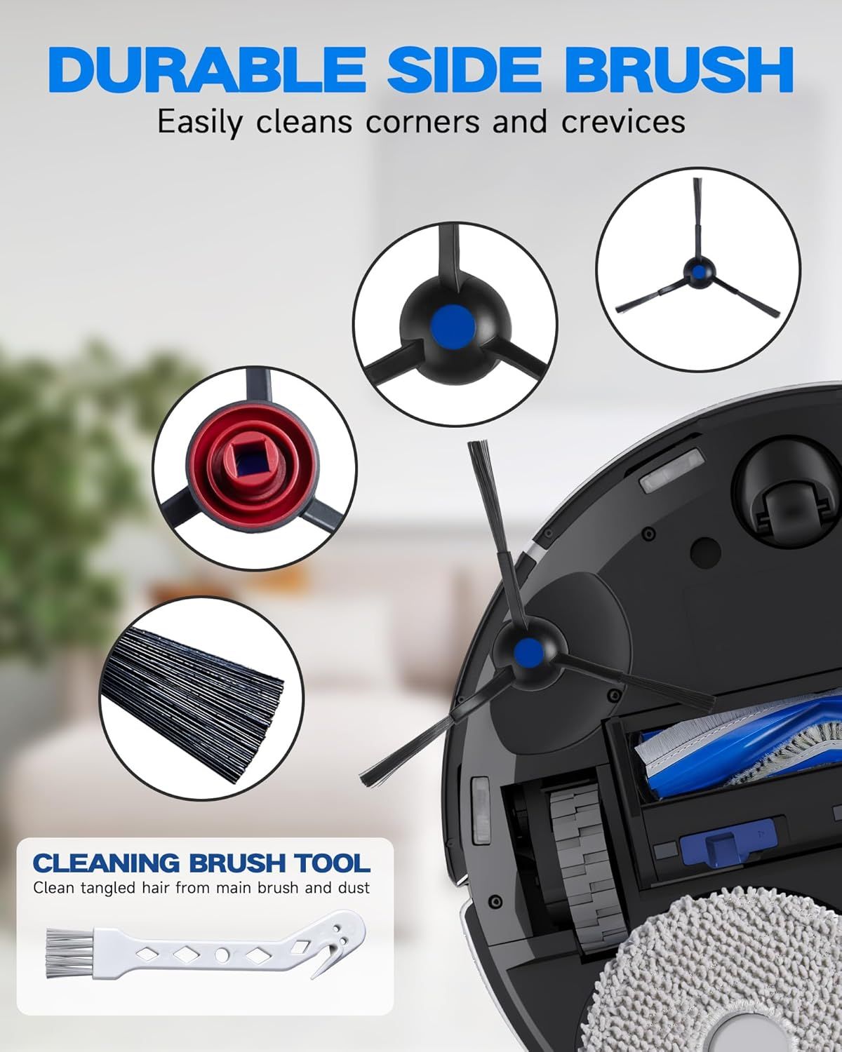 Accessories or ECOVACS DEEBOT T30S/T30S PRO/T30S AI Robot Vacuum, Quality Replacement Parts or Better Cleaning Perormance - Image 2