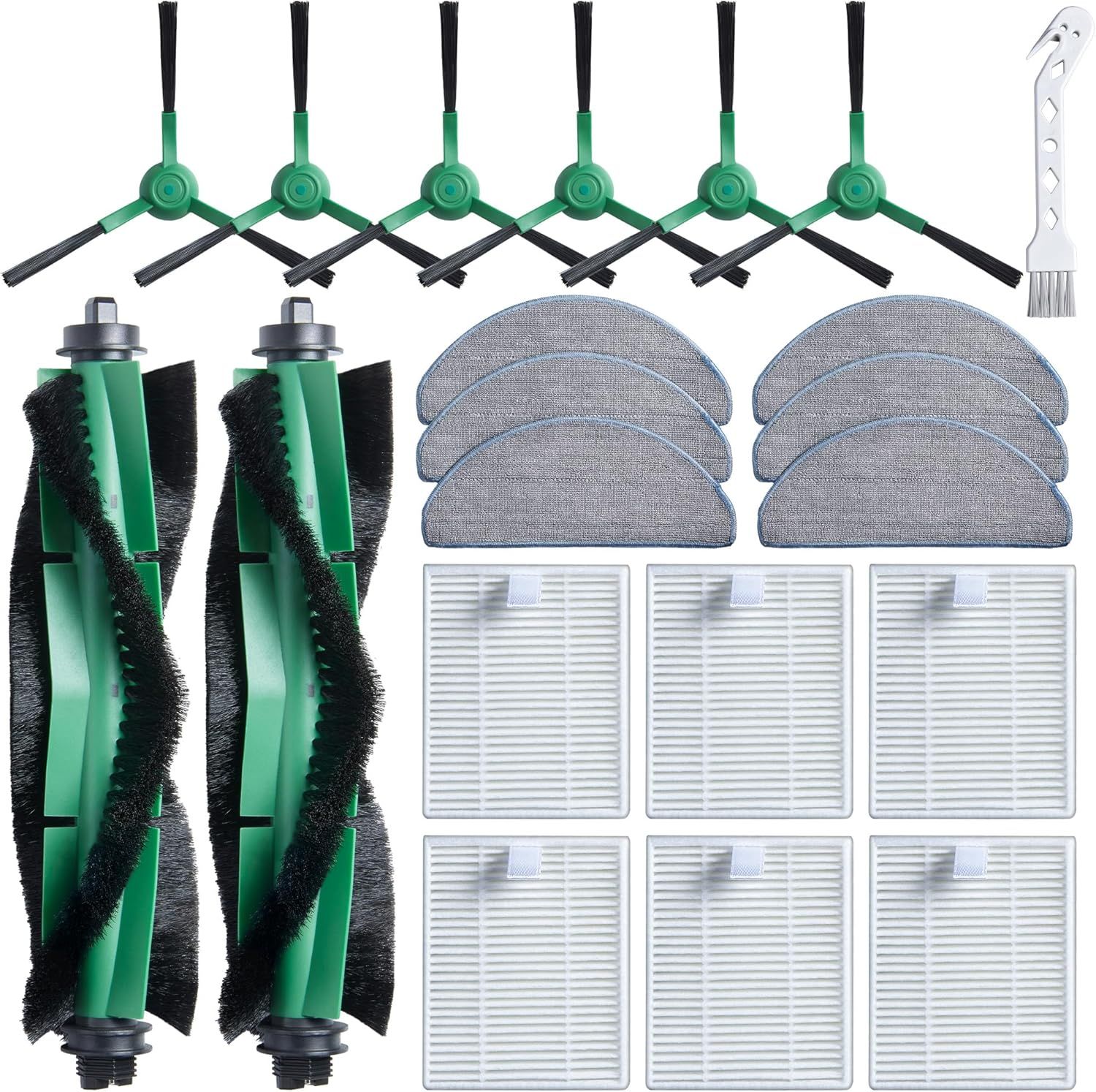 Replacement Parts or iRobot Roomba 104 Combo, 105 Combo, Essential Y0140 Y0112 Y0110 Robot Q0120 Q0110, 21 Pack Quality Accessories or Better Cleaning Perormance - Image 1