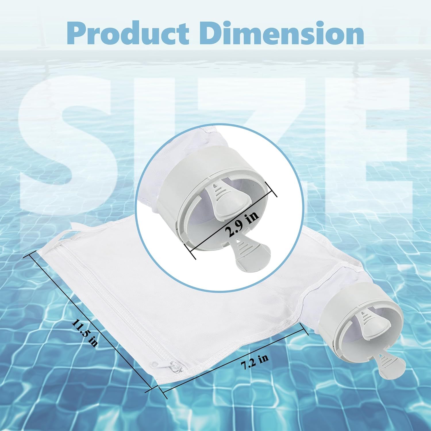 Pool Spa Zippered Bags Replacement or Polaris 280, 480 Pool Cleaner All Purpose ilter Bags K13 K16 (2 Pack) - Image 7