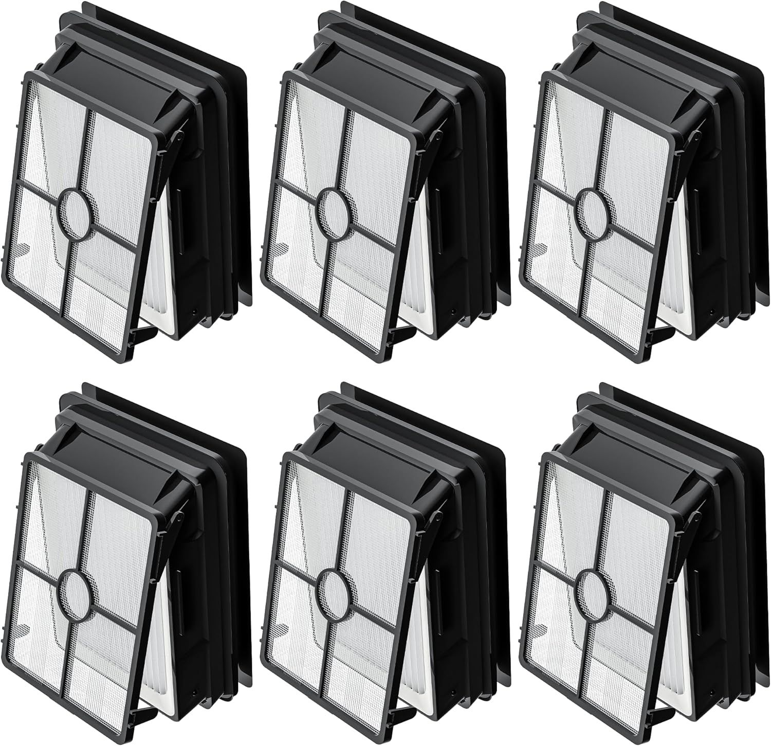 6 Pack 1866 ilters Compatible with Bissell Crosswave 3888A 1785 2210 2211 2304 2306 2551 2554 2590 2593 2596 CrossWave Cordless Max All in One Wet-Dry Vacuum Cleaner, Compare to Part # 1608684 - Image 1