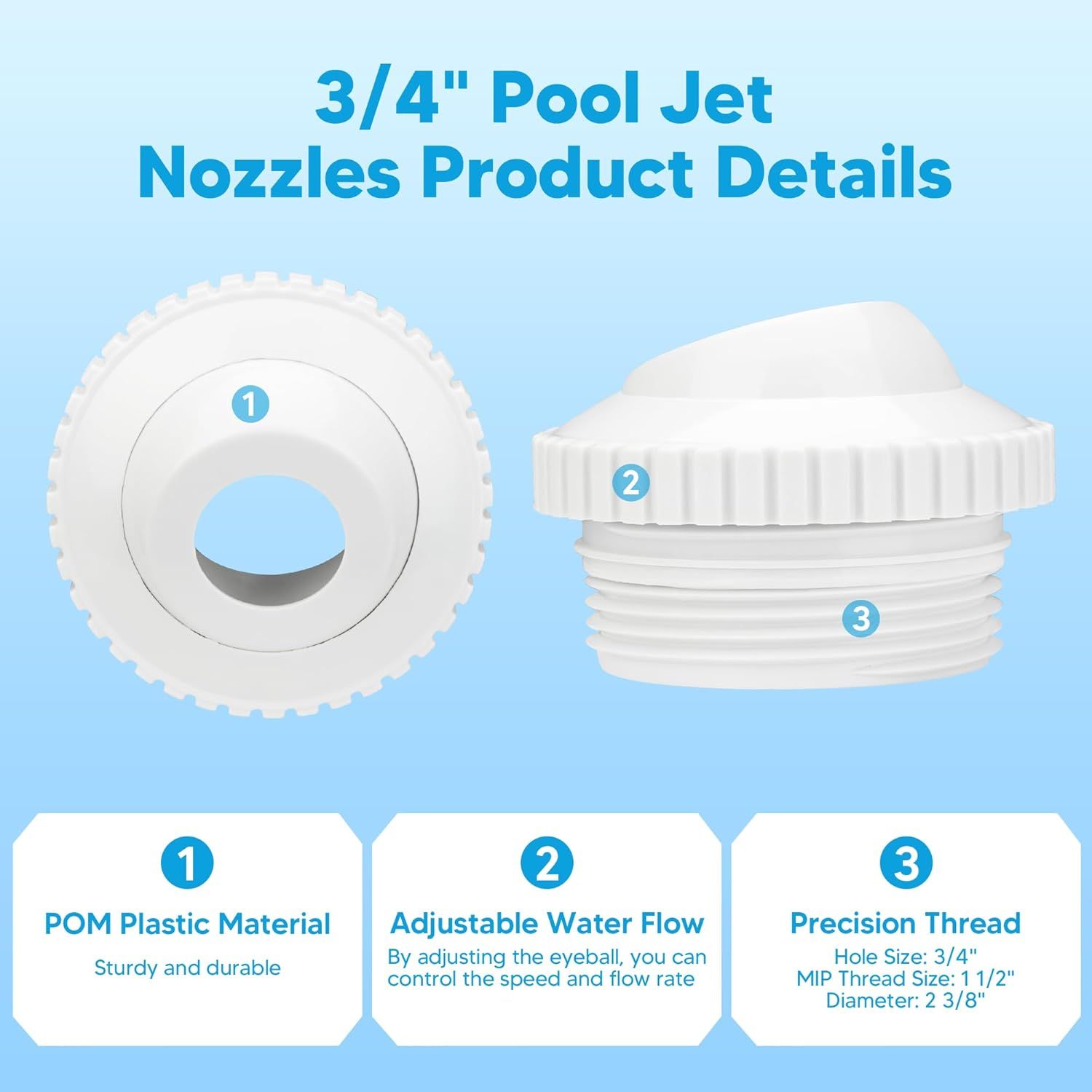 Pool Jet Nozzles 3/4