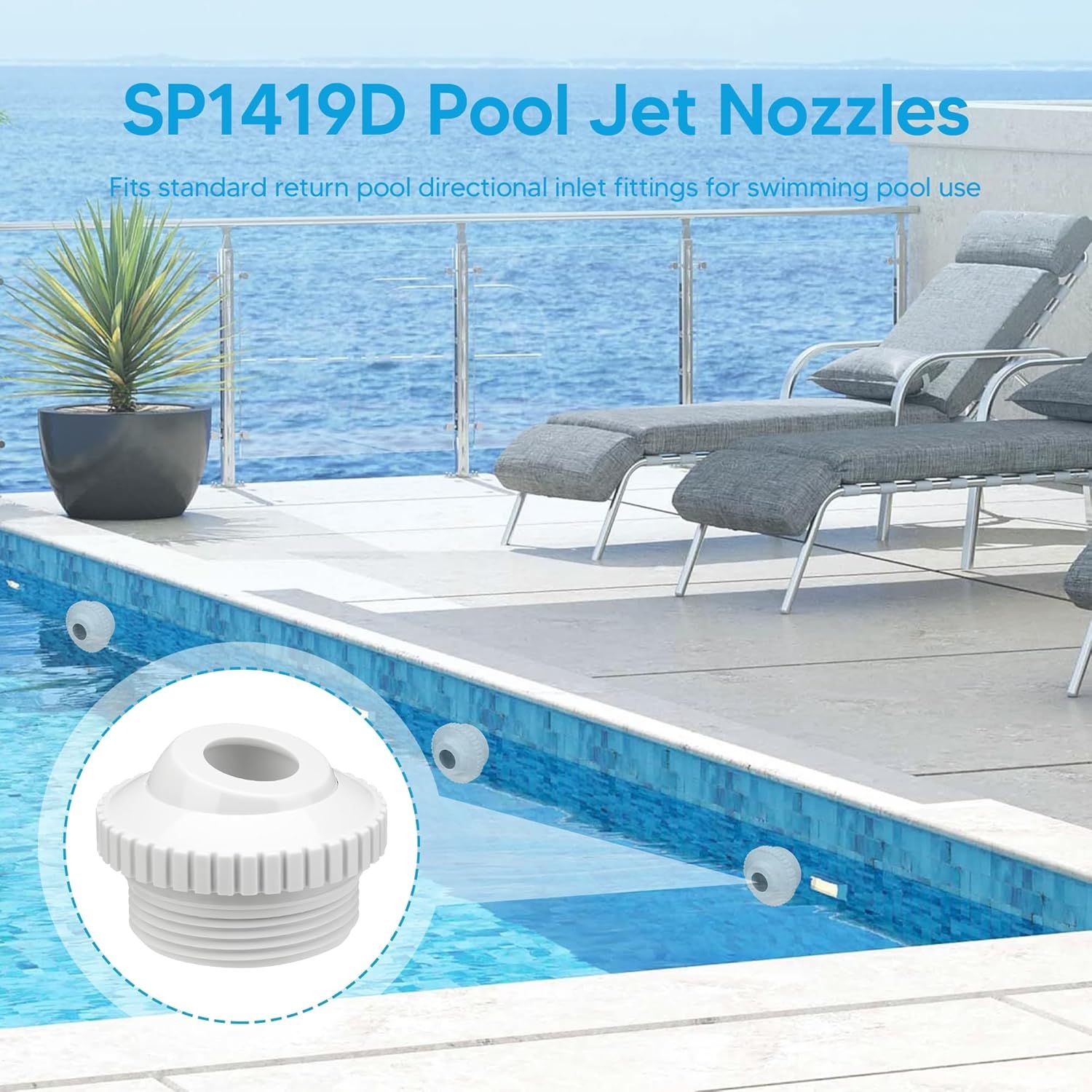 Pool Jet Nozzles 3/4