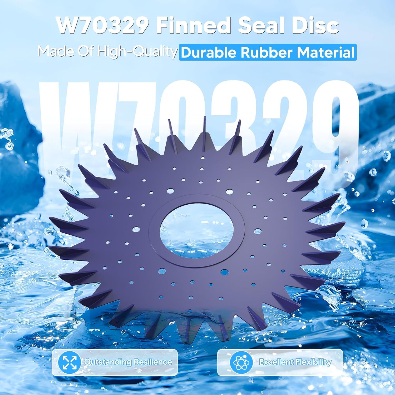 Pool Cleaner inned Seal disc Skirt Replacement Part or Zo-diac Baracuda G2 G3 G4 Pool Cleaner W70329 W83277 W70464 (1 Pack) - Image 3