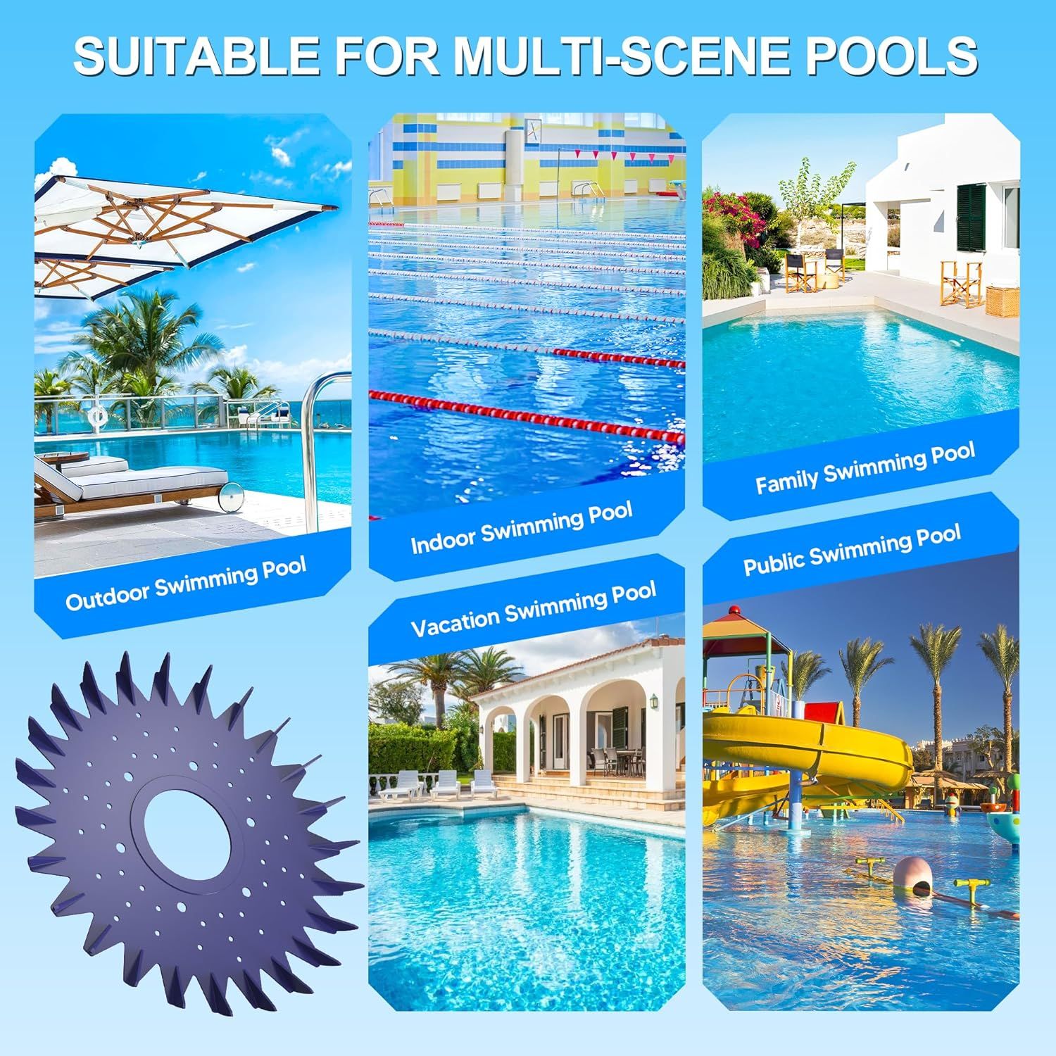 Pool Cleaner inned Seal disc Skirt Replacement Part or Zo-diac Baracuda G2 G3 G4 Pool Cleaner W70329 W83277 W70464 (1 Pack) - Image 8