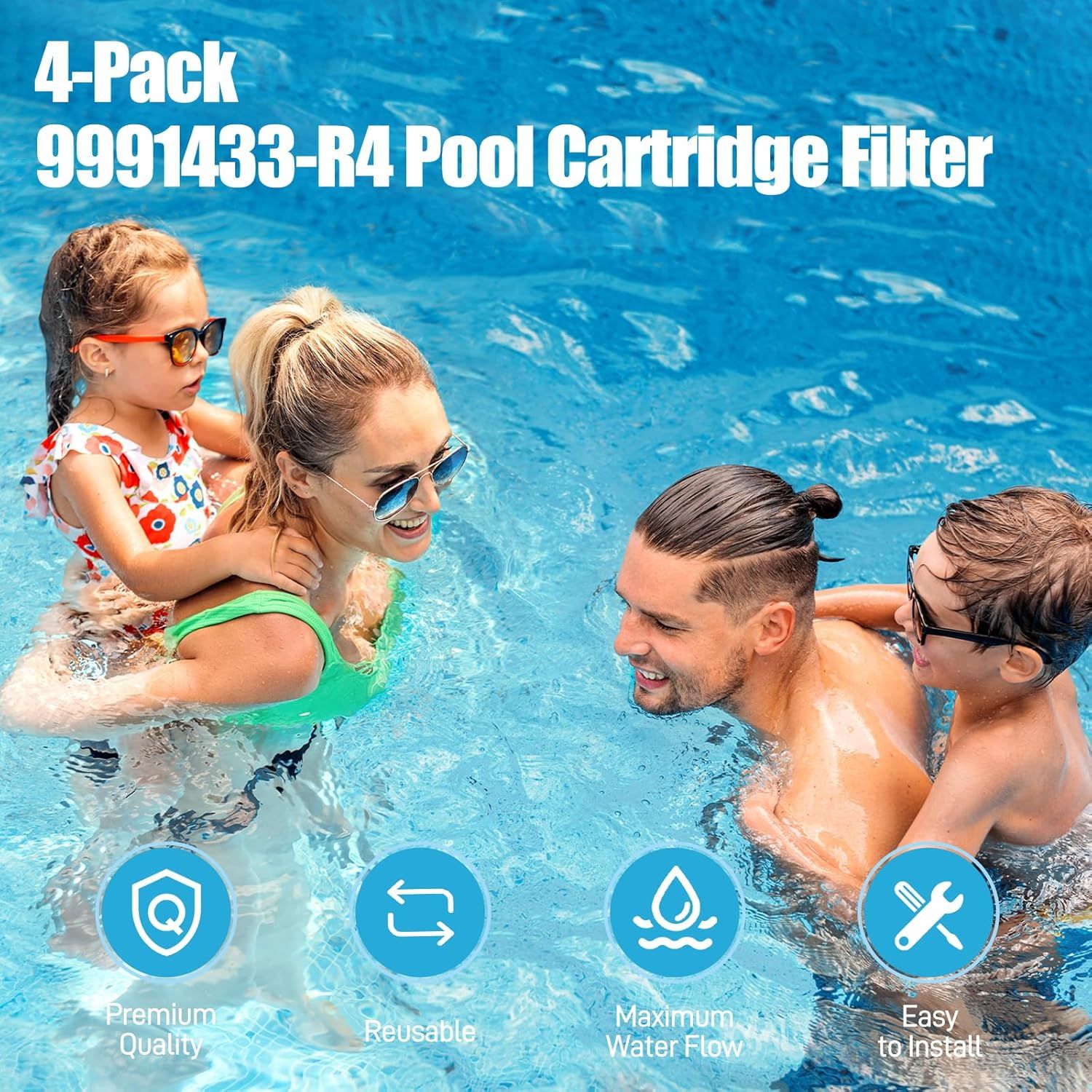 Ultra ine Cartridge ilter Replacement or Dolphin Nautilus CC Plus, M200 / M400 / M500 Robotic Pool Cleaner Parts, Replaces Part # 9991432-R4, 4 Pack - Image 8