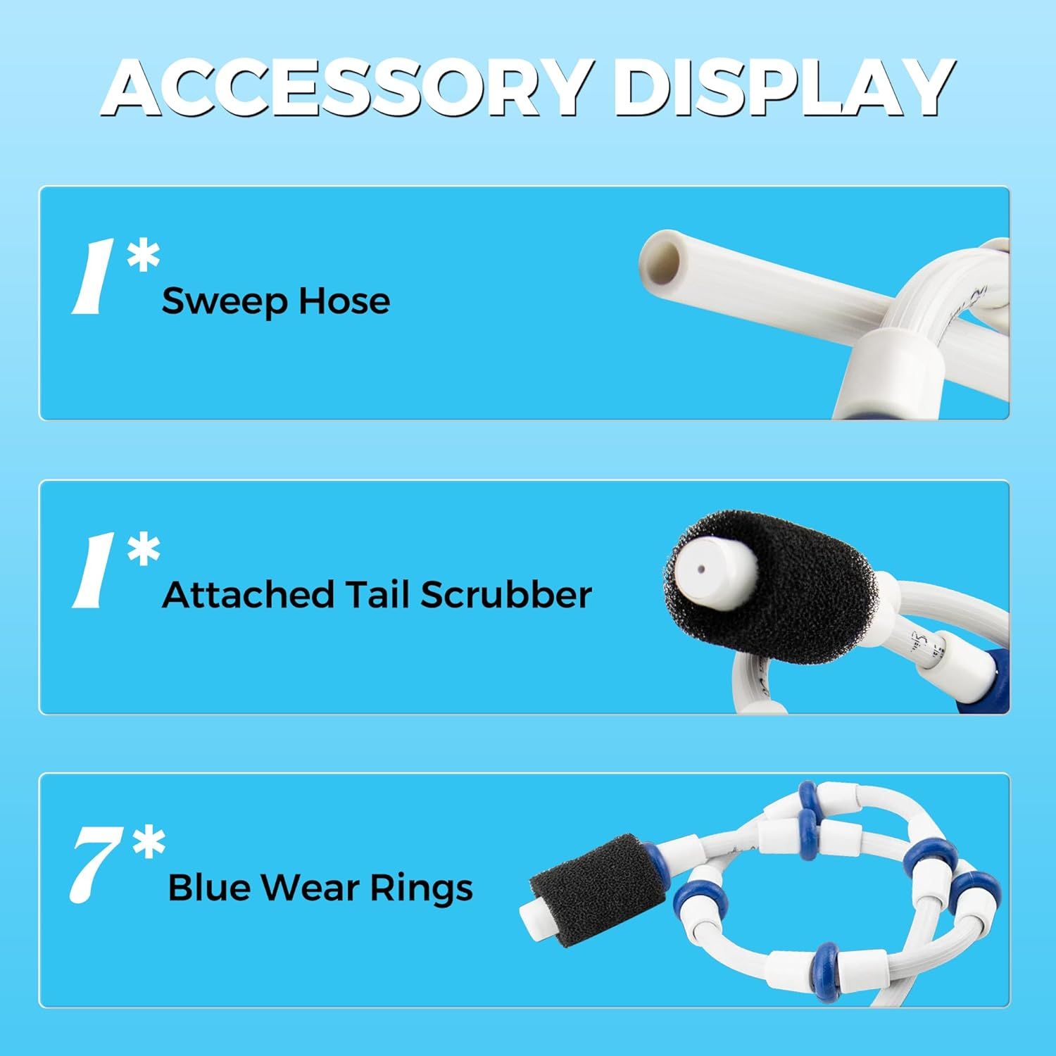 Automatic Pool Cleaner Sweep Hose Complete B5 B-5 Replacement or Zodiac Polaris 280 380 480 180 Pool Cleaner (1 Pack) - Image 2