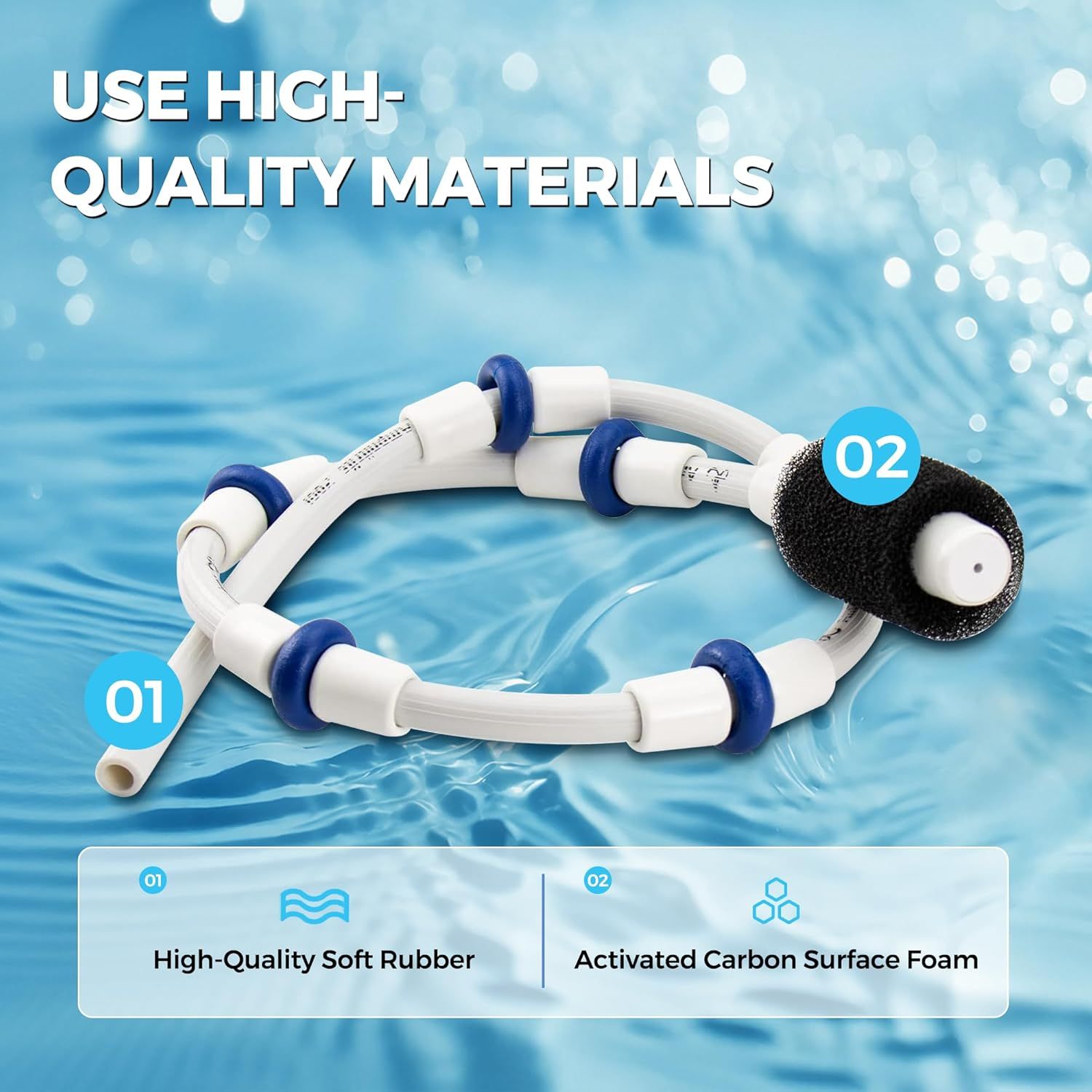 Automatic Pool Cleaner Sweep Hose Complete B5 B-5 Replacement or Zodiac Polaris 280 380 480 180 Pool Cleaner (1 Pack) - Image 3