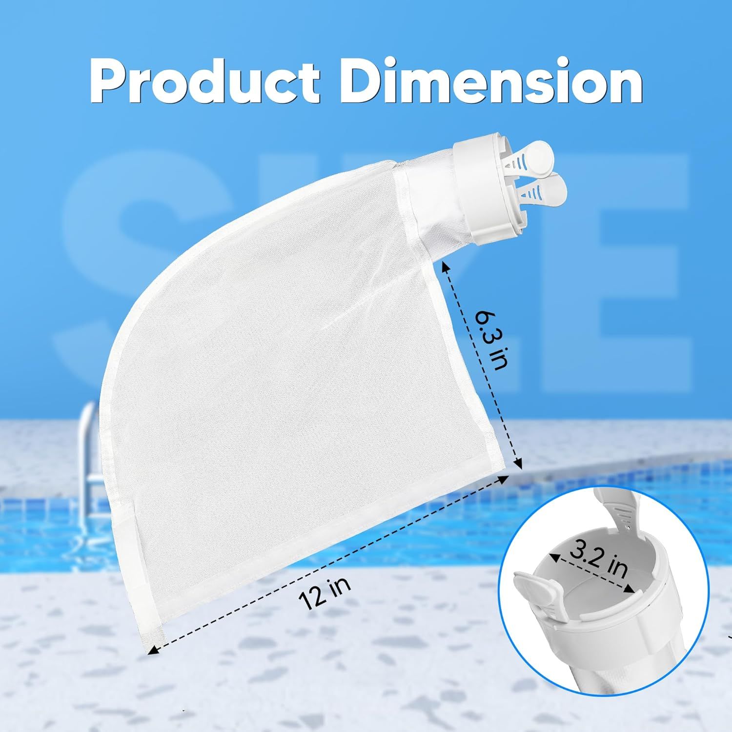 Pool Spa Bags ilter Bag Replacement or Polaris 280, 480 Pool Cleaner Bags K13 K16, 2 Pack - Image 2