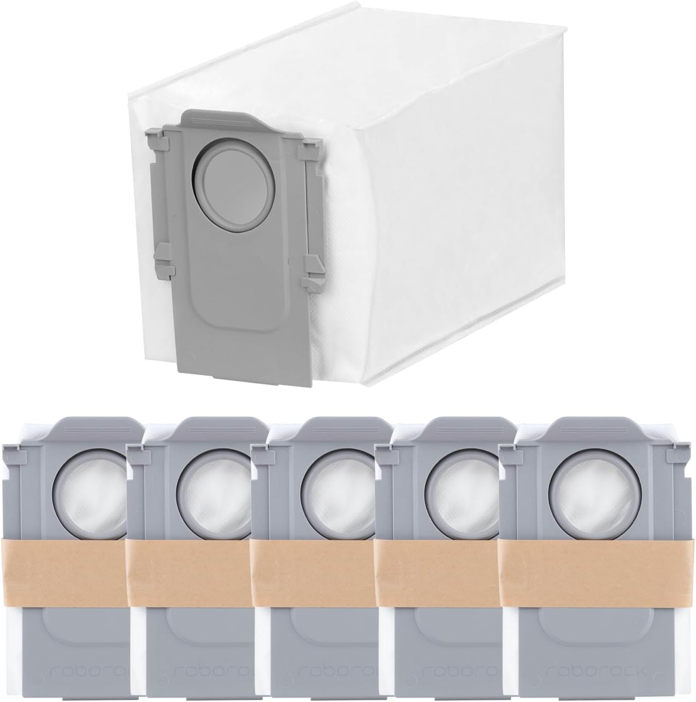 6 Packs Disposable Dust Bags or QV35A, Saros10series, Saros20, Saros 20 Sonic, QrevoCurv2low, QrevoCurv, QrevoEdgeS5A, QrevoSlim, S8MaxUltra, QrevoMaxV, QRevo series Robot Vacuum - Image 1
