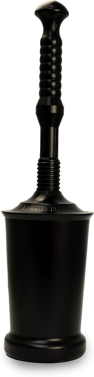 Master Plunger MP500-3TB Heavy Duty Bathroom Toilet Plunger Kit with Tall Bucket. Equipped with Air Release Valve, Black - Image 2