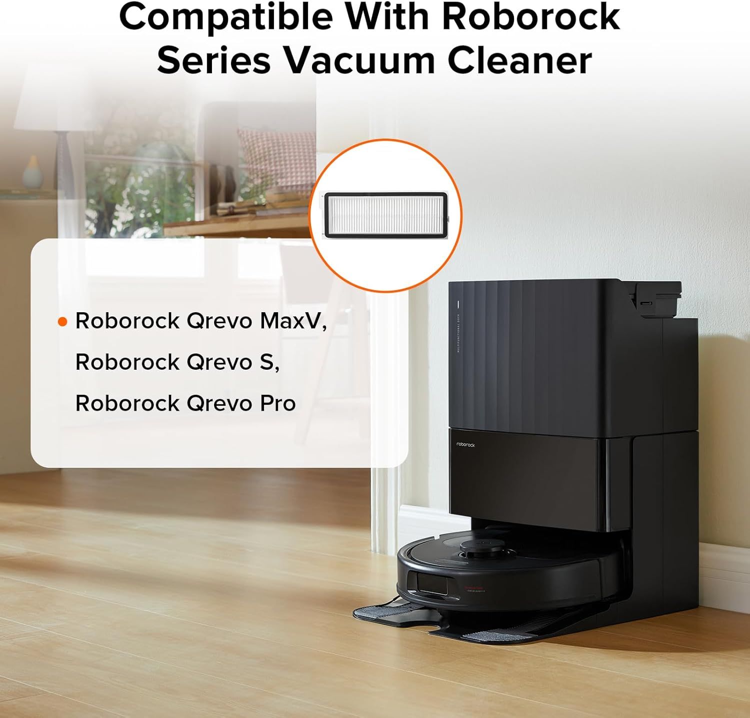 2 Pack Washable ilter or  Qrevo MaxV, Qrevo S, Qrevo Plus, Qrevo Pro, Qrevo Curv, Qrevo Curv S5X, Qrevo Edge, Qrevo Edge S5A QV 35A Robot Vacuum Cleaners - Image 3