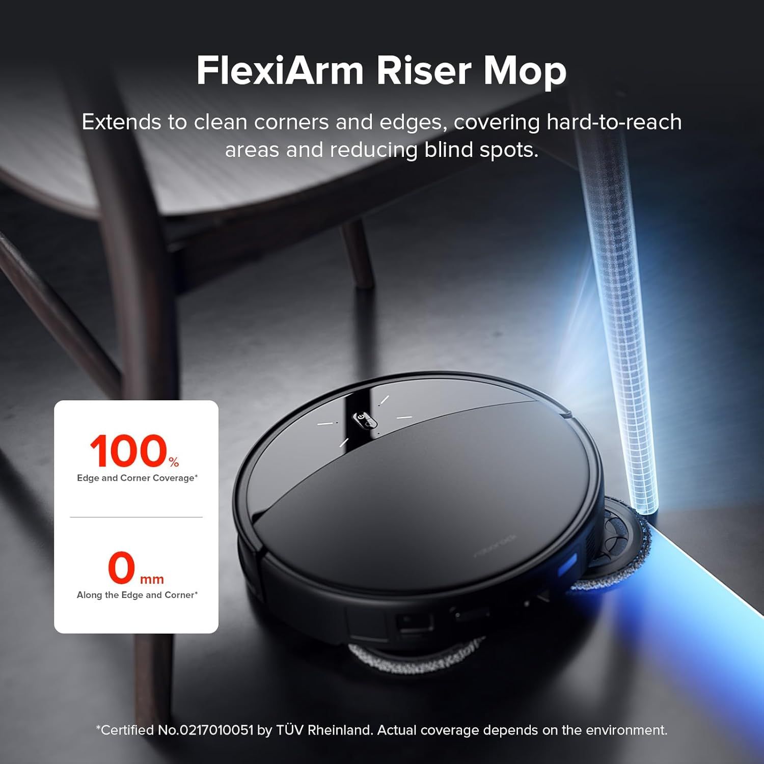 Rotating Mop Cloth or Saros 10R & Saros Z70 Robot Vacuum Cleaner, 4PCS High-Absorbency Microiber, 200 RPM Spinning Speed, 30 Water low Levels - Image 2