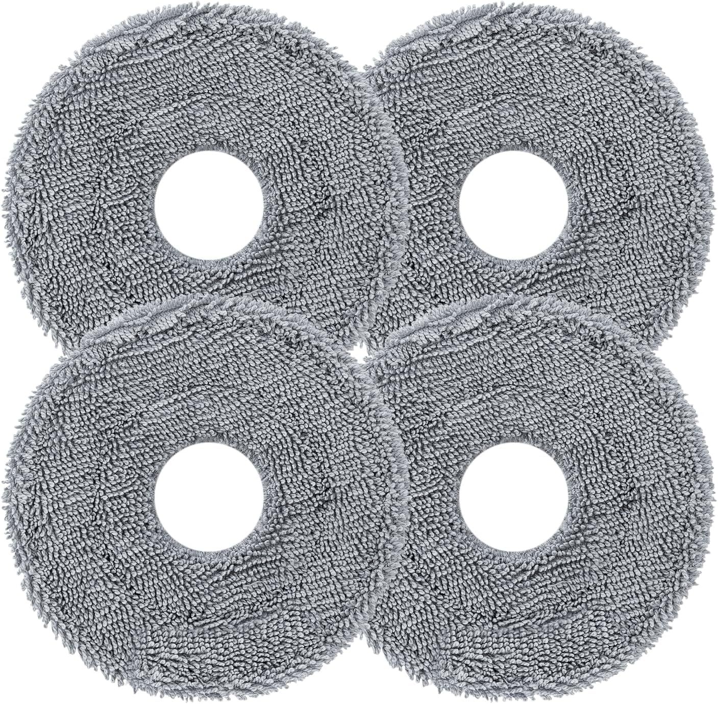 Rotating Mop Cloths or Saros 20 (4-Pack), 200 RPM Scrubbing, 30-Level Water Adjustment, Compatible with 212℉ Auto Wash & 131° Drying, Reusable Mop Pads or Hardwood Tile Marble Carpet - Image 1
