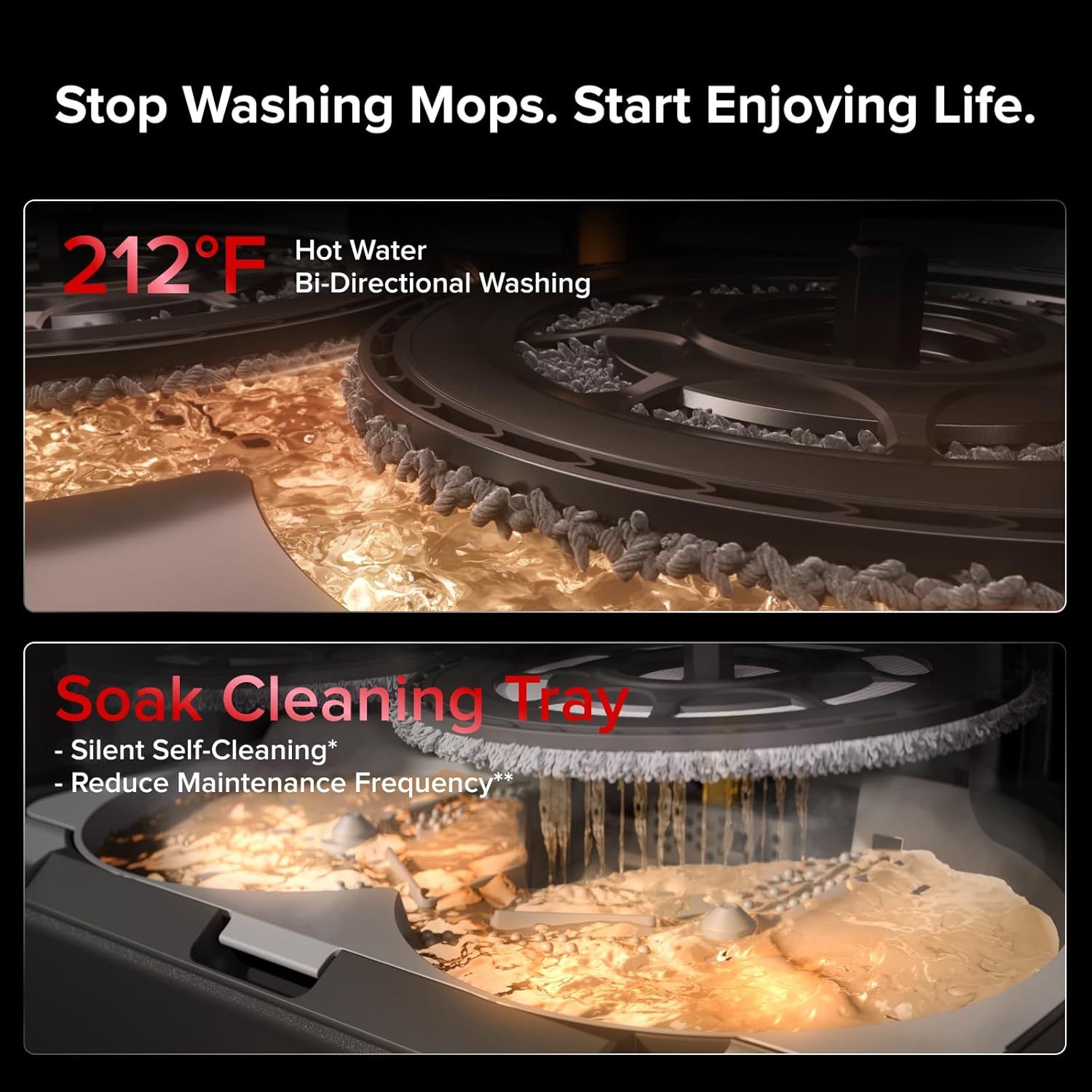 Rotating Mop Cloths or Saros 20 (4-Pack), 200 RPM Scrubbing, 30-Level Water Adjustment, Compatible with 212℉ Auto Wash & 131° Drying, Reusable Mop Pads or Hardwood Tile Marble Carpet - Image 4