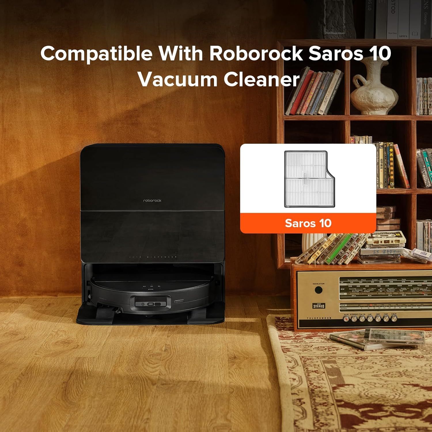 2 Pack Washable ilter or Saros 10 Robot Vacuum Cleaners, High-Eiciency ilters Replacement Parts - Image 2