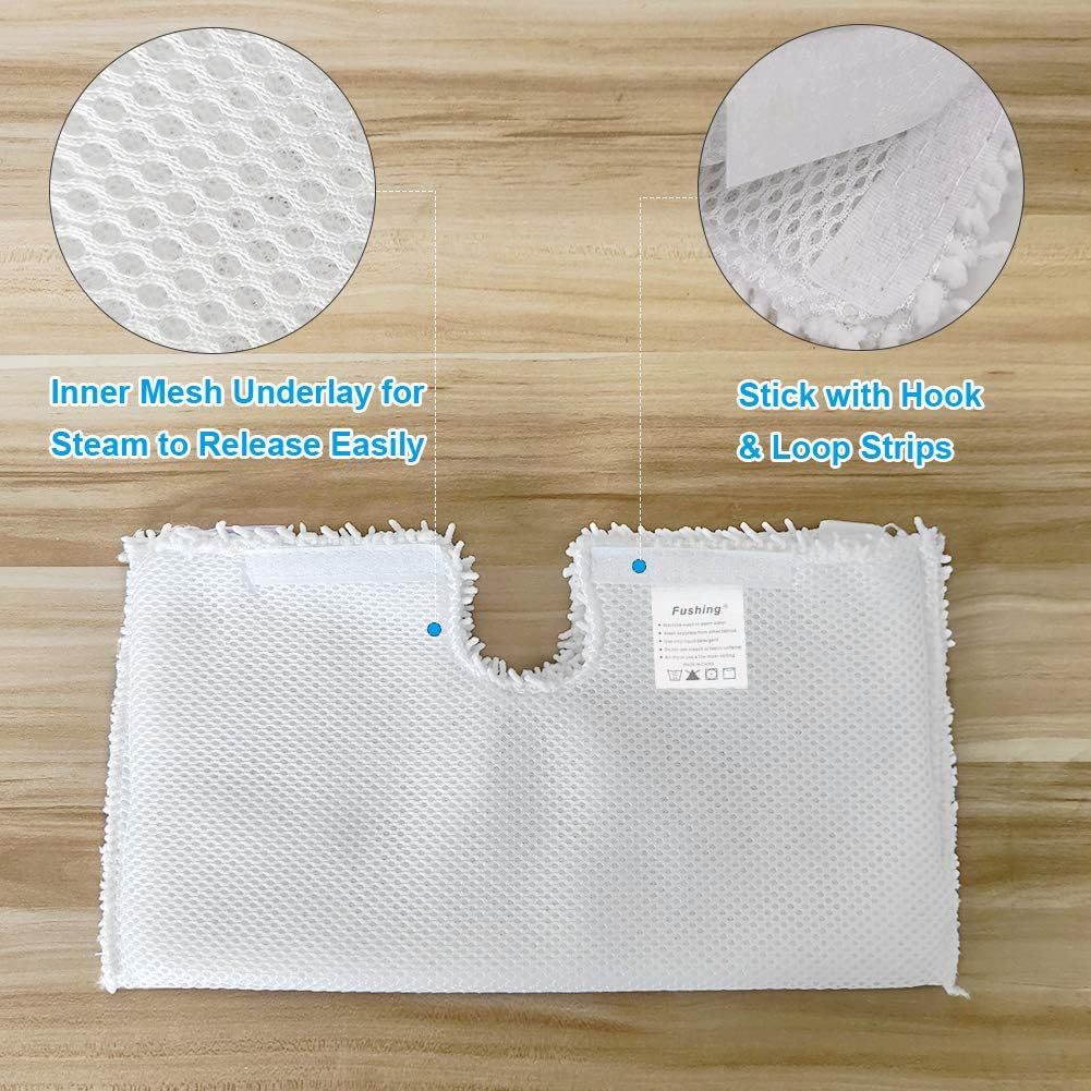 3Pcs Steam Mop Pads, Washable Microiber Cleaning Steamer Replacement Pads or Shark Steam Mop S3501 S3601 S2902 S3901 S3550 S3601D S3801 S3801CO SE450 S2901 - Image 3