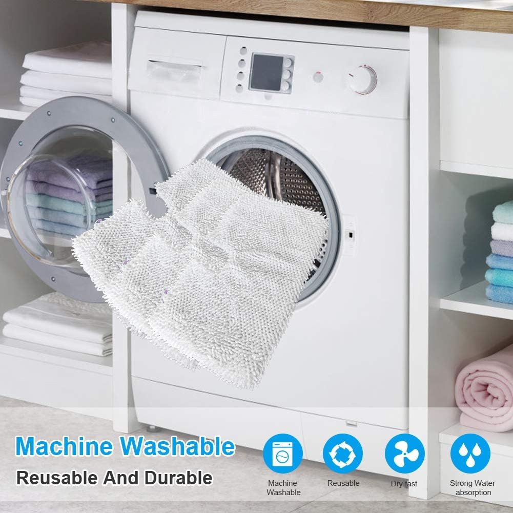 3Pcs Steam Mop Pads, Washable Microiber Cleaning Steamer Replacement Pads or Shark Steam Mop S3501 S3601 S2902 S3901 S3550 S3601D S3801 S3801CO SE450 S2901 - Image 4