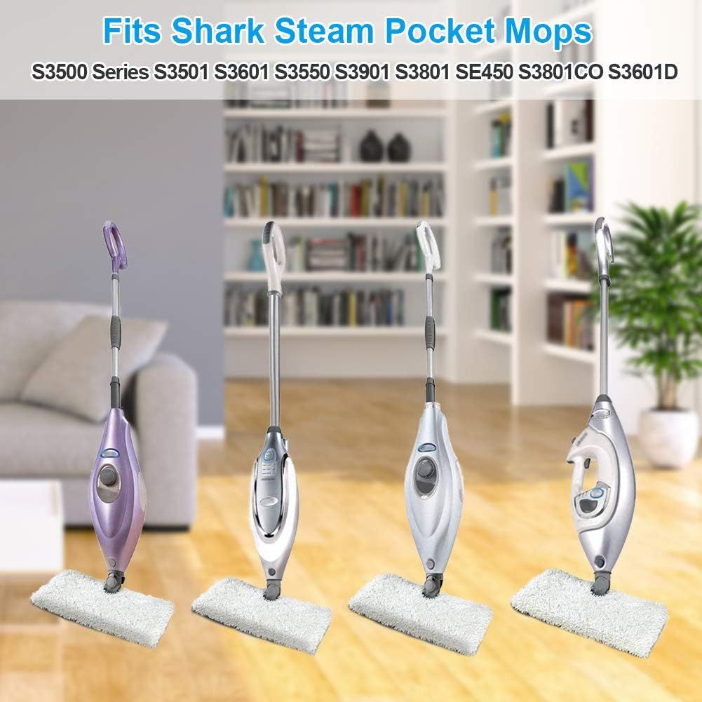 3Pcs Steam Mop Pads, Washable Microiber Cleaning Steamer Replacement Pads or Shark Steam Mop S3501 S3601 S2902 S3901 S3550 S3601D S3801 S3801CO SE450 S2901 - Image 6