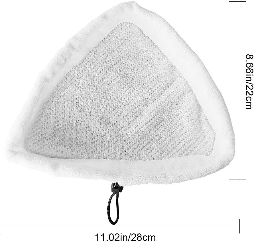 6Pcs Steam Mop Pads,Reusable Washable Microiber Steamer Cleaning Pads Replacement Pads Accessories or Steamboy X5 H2O H20 S302 S001 SKG 1500W Steam Mop - Image 2