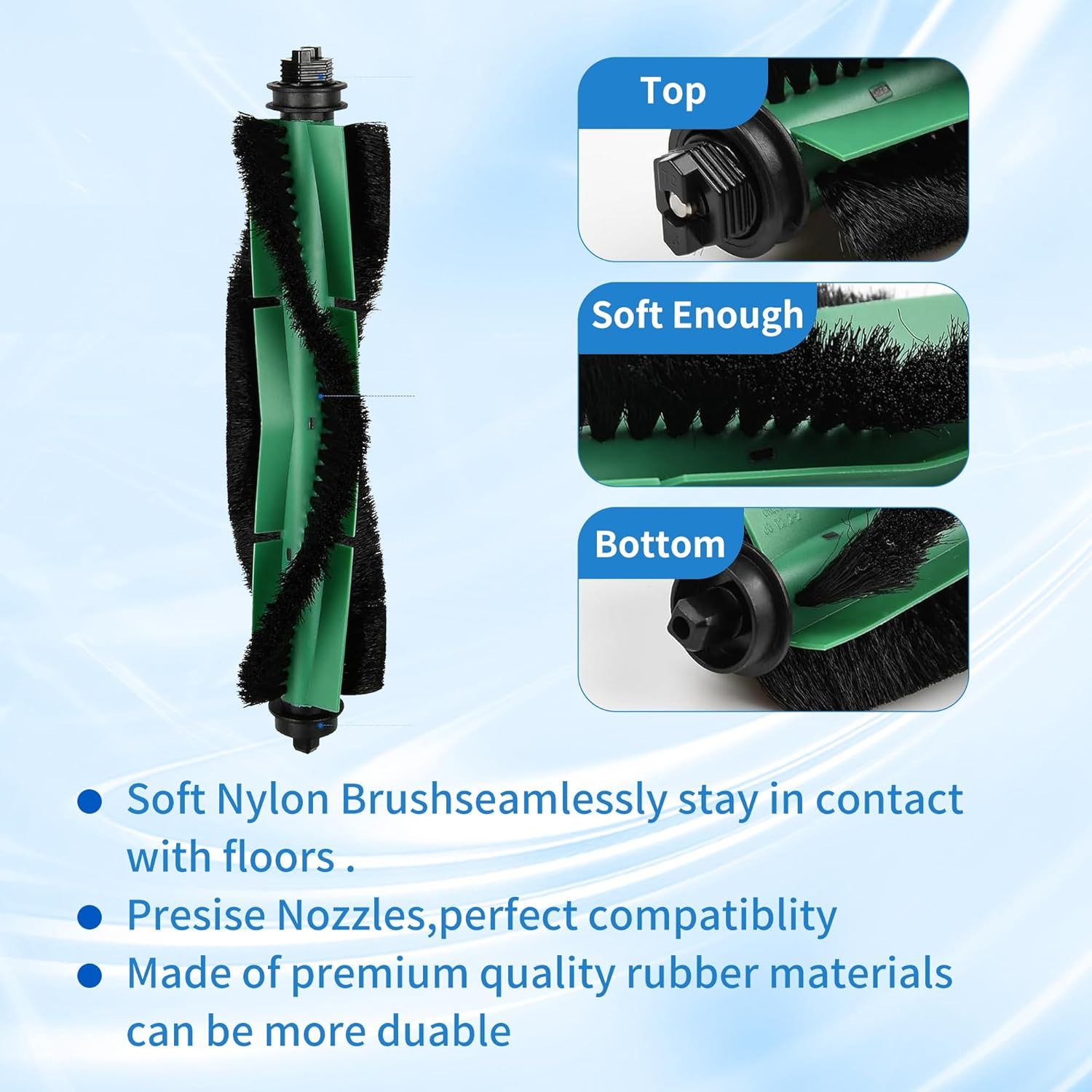 26 Pack Accessories Kit Compatible with iRobot Roomba Essential Series 104 105 Combo, Y0140 Y0110 Vacuum,2 Roller Brush＆10 Side Brushes＆10 ilters & 4 Mopping Pads Replacement Parts - Image 2