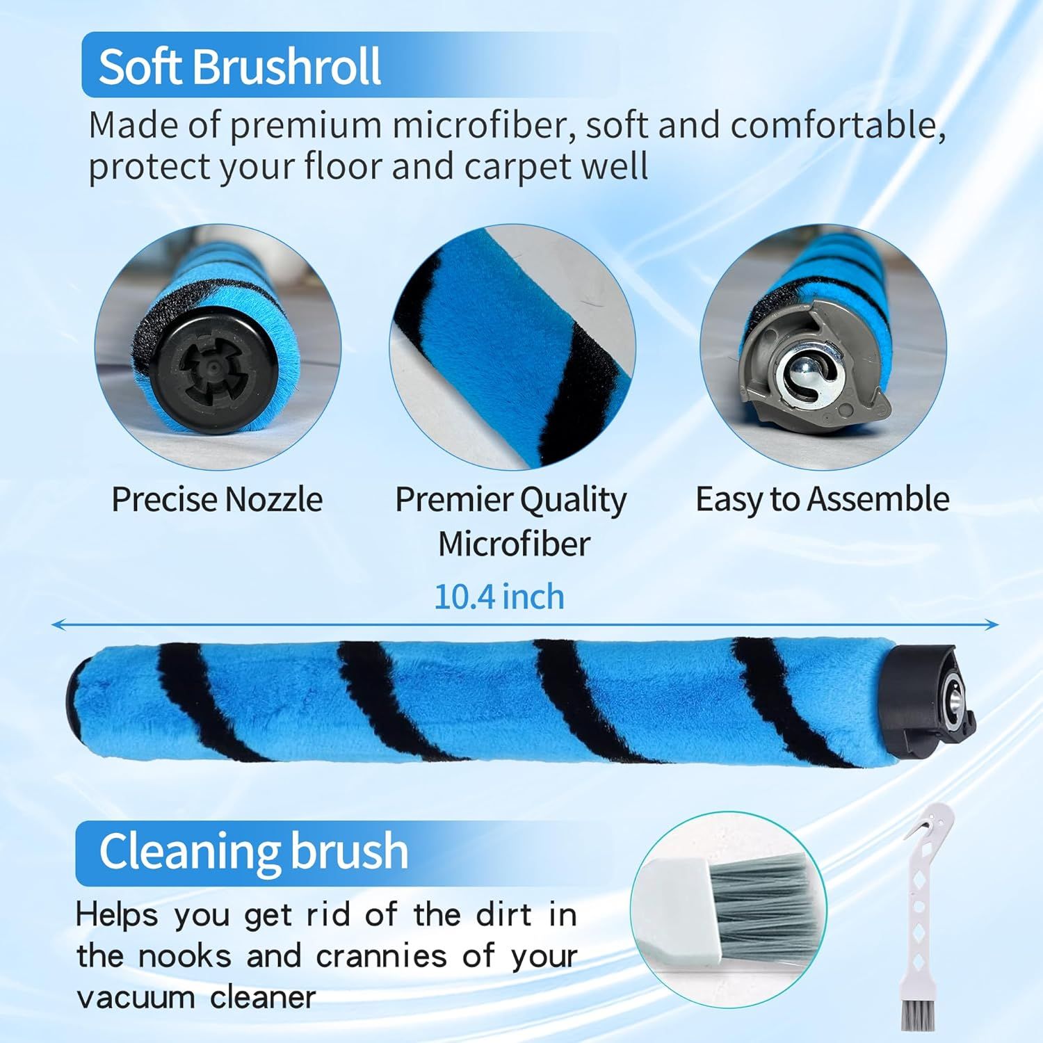 Sot Brushroll Replacement Parts Acessories or Shark Vertex DuoClean Powerin Upright Vacuum AZ2002 AZ2000 AZ2000W AZ2001AMZ AZ1501 LA455 LA502 Accessories, Part # 1483C2000 - Image 4