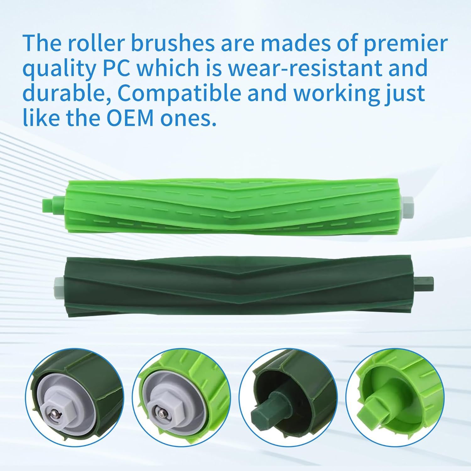 Dual Multi-Surace Rubber Roller Brushes Replacement Parts Compatible with Irobot Roomba I E & J Series I1+ I7 I3+ I4+ I6+ I7+ I8+ J5 J5+ j6 J6+ J7 J7+ J8 J8+ J9+ E5 E6 Vacuum Accessories - Image 5