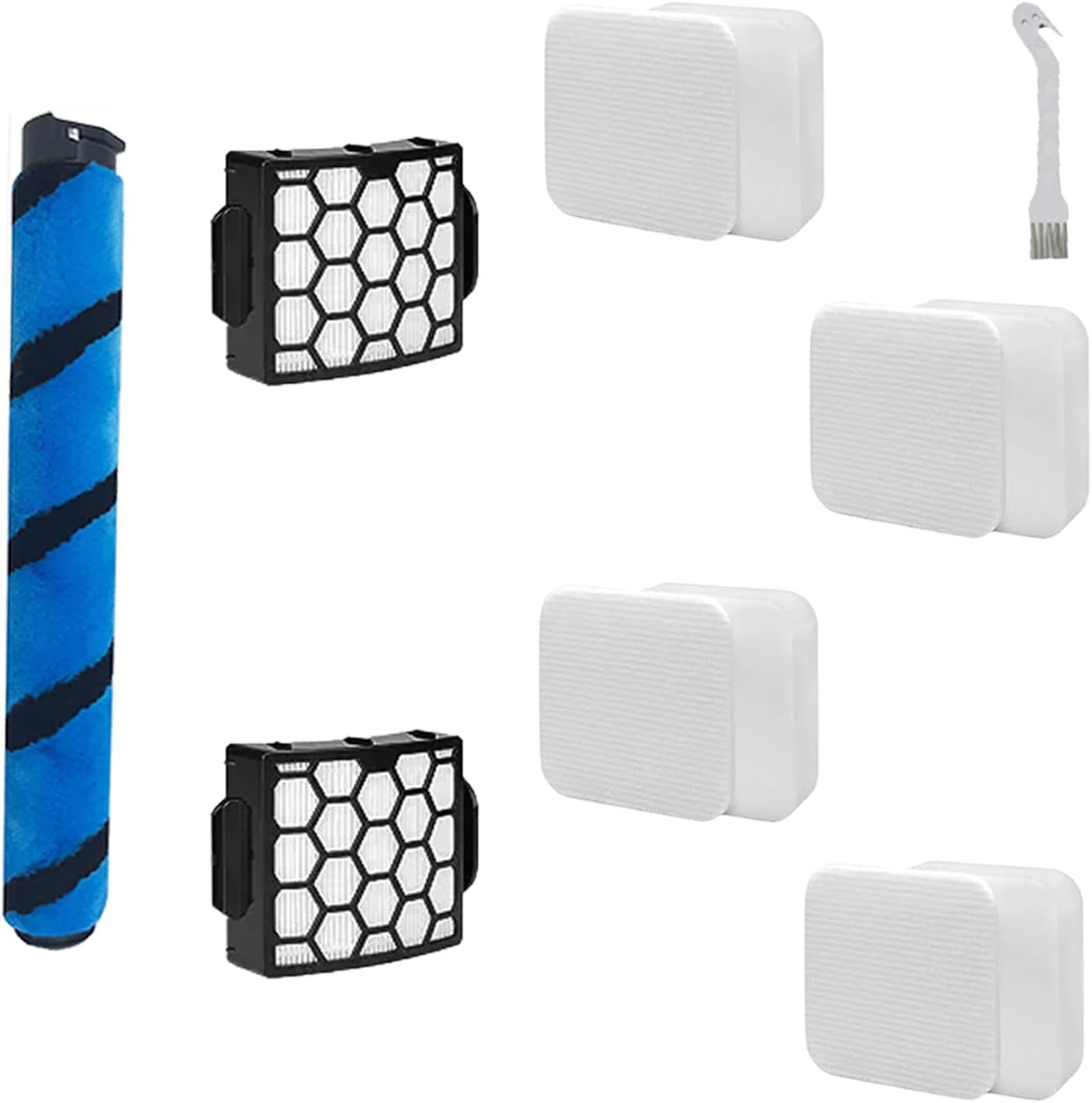 Brushroll & Hepa oam ilters Compatible with Shark Rotator Duo Clean Powerins LA500 LA500WM LA502 LA502NP Vacuum,Compares to Parts # 1483C200 XH320 & XK320 - Image 1