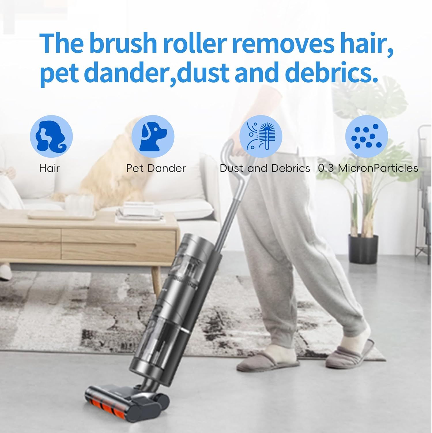 Brush Roll Replacement Compatible with Shark Apex AX950 AX951 AZ1000 AZ1000W AZ1002 & Duoclean NV830 NV831 NV835 UV700 ZU700C ZU701 ZU780 ZU782 ZU785 ZU881, Part # 1173T950 & 1395C831 - Image 3