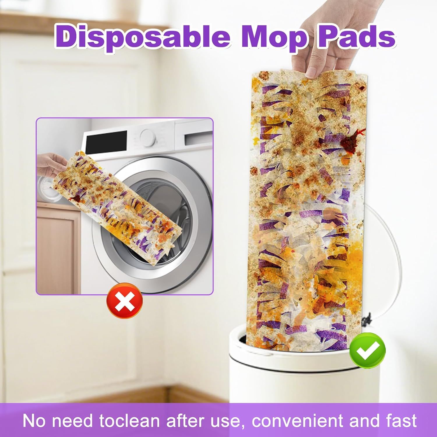 30 Pack Valuable Disposable Mopping Pad Reills Compatible with Swier PowerMop, Power Mop Reill Pads Replacements or Swier Power Mop Spray Mop Dry&Wet Pads Reills or Multi-Surace loor Clean - Image 7