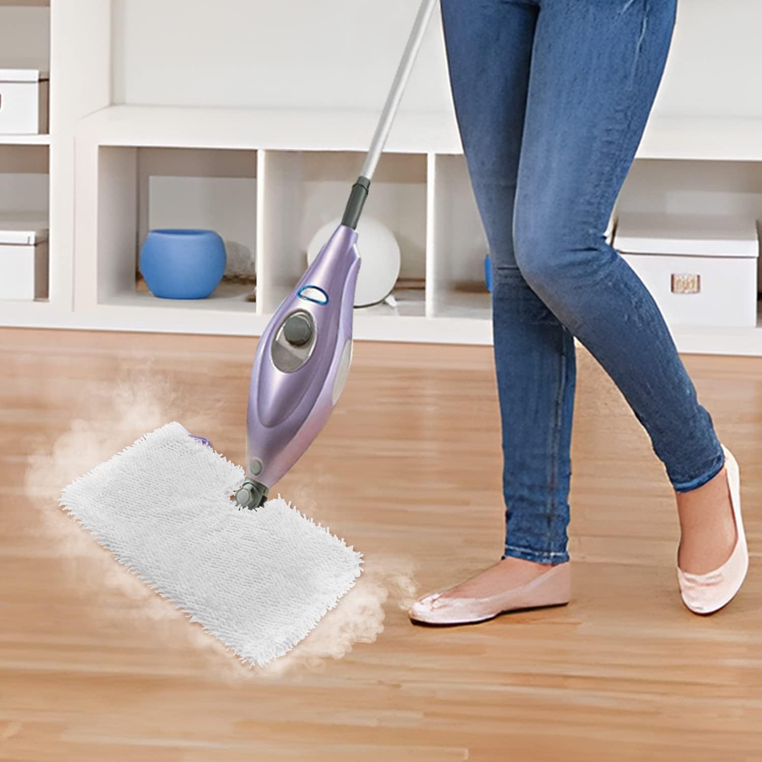 6 Pack Microiber Steam Mop Replacement Pads or Shark Steam Mops S3500 Series S3501 S3601 S3550 S3901 SE450 S3801CO S3601D S2901 S2902 Steam Pocket Mop Pads loor Cleaning Reusable or Shark Mop Pads - Image 2