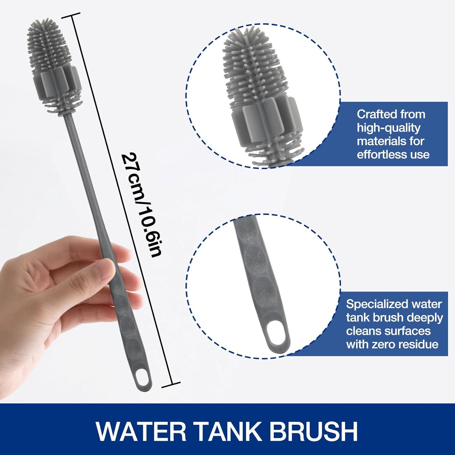 H12 Pro Roller Brush Replacement and HEPA ilter or Dreame H12 Pro, H12 Dual, G10 Pro Cordless Wet Dry Vacuum Cleaner, 2 Brush Rollers, 2 HEPA ilters, 1 Water Tank Brush, 1 Cleaning Brush - Image 5
