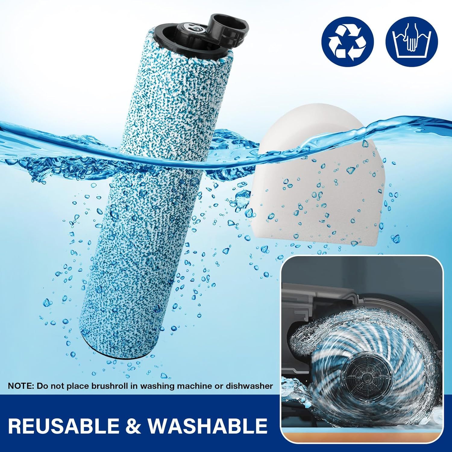 WD161 Roller and ilter or Shark HydroVac MessMaster Wet Dry Vacuum Cleaner WD161 WD261 AW261 - Image 6