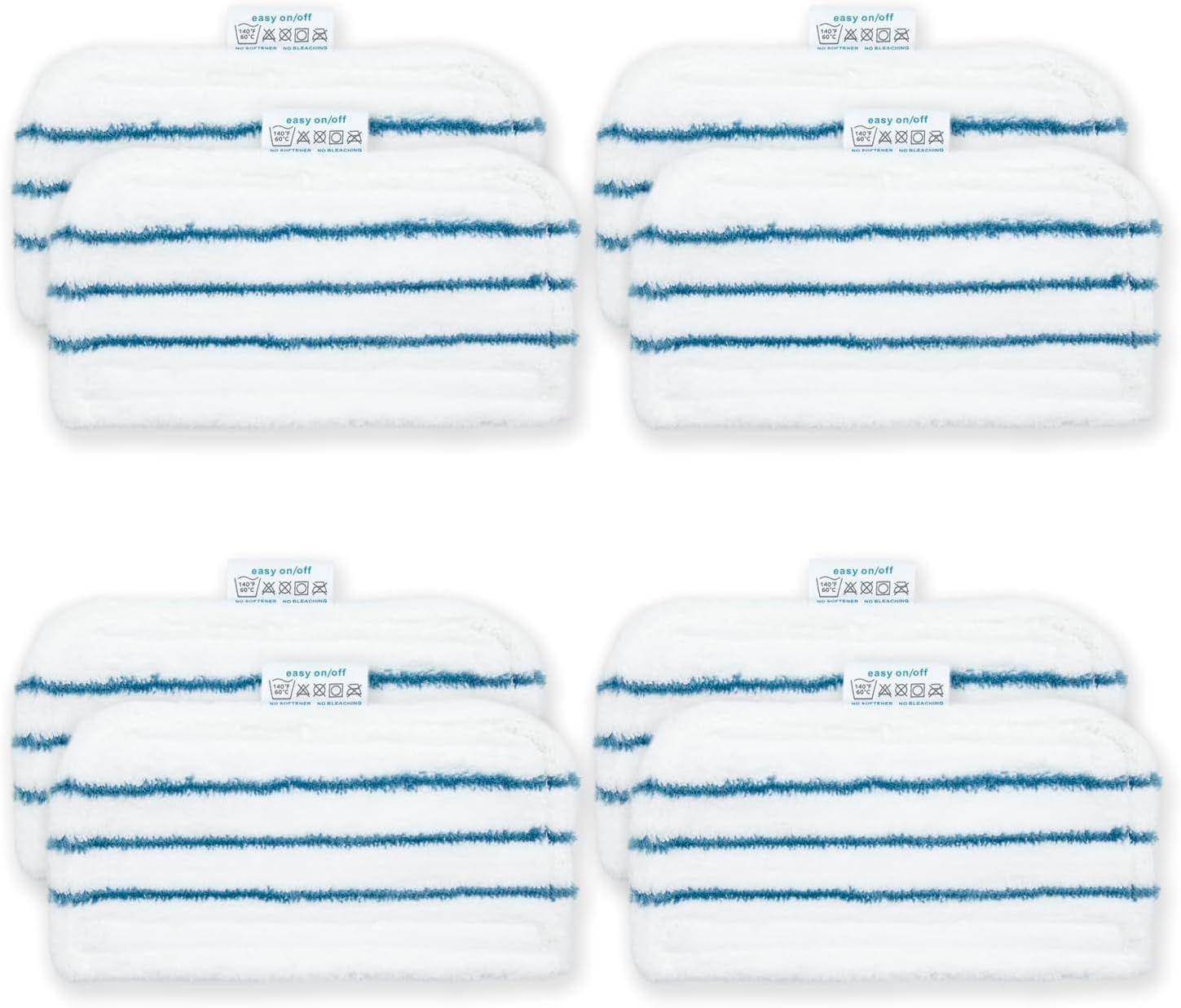 8 Pack SMP20 Washable Steam Mop Pads Compatible with Black+Decker Steam Mop SM1600, SM1610, SM1620, HSM13E1, HSMC1300X, HSMC1321, HSMC1361SG - Image 1